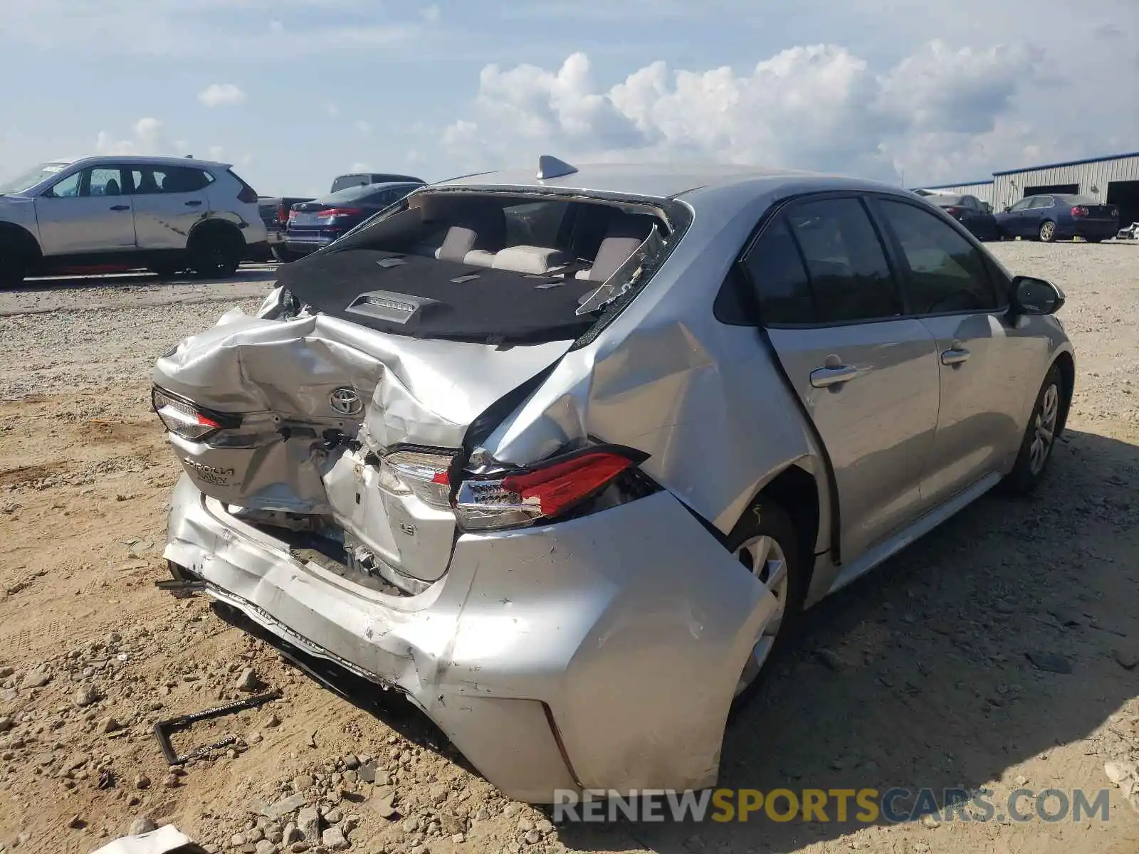 4 Photograph of a damaged car JTDEPRAE0LJ023485 TOYOTA COROLLA 2020