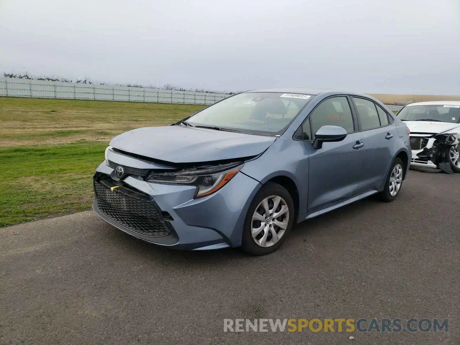 2 Photograph of a damaged car JTDEPRAE0LJ023504 TOYOTA COROLLA 2020