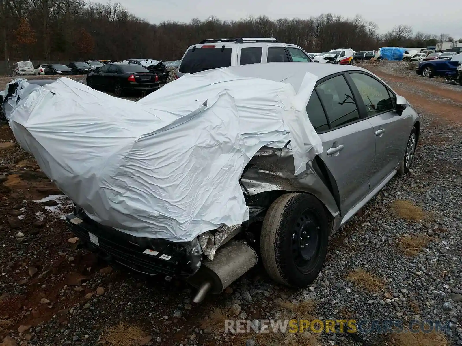 4 Photograph of a damaged car JTDEPRAE0LJ023681 TOYOTA COROLLA 2020