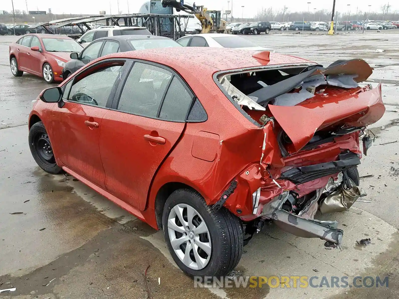 3 Фотография поврежденного автомобиля JTDEPRAE0LJ023728 TOYOTA COROLLA 2020