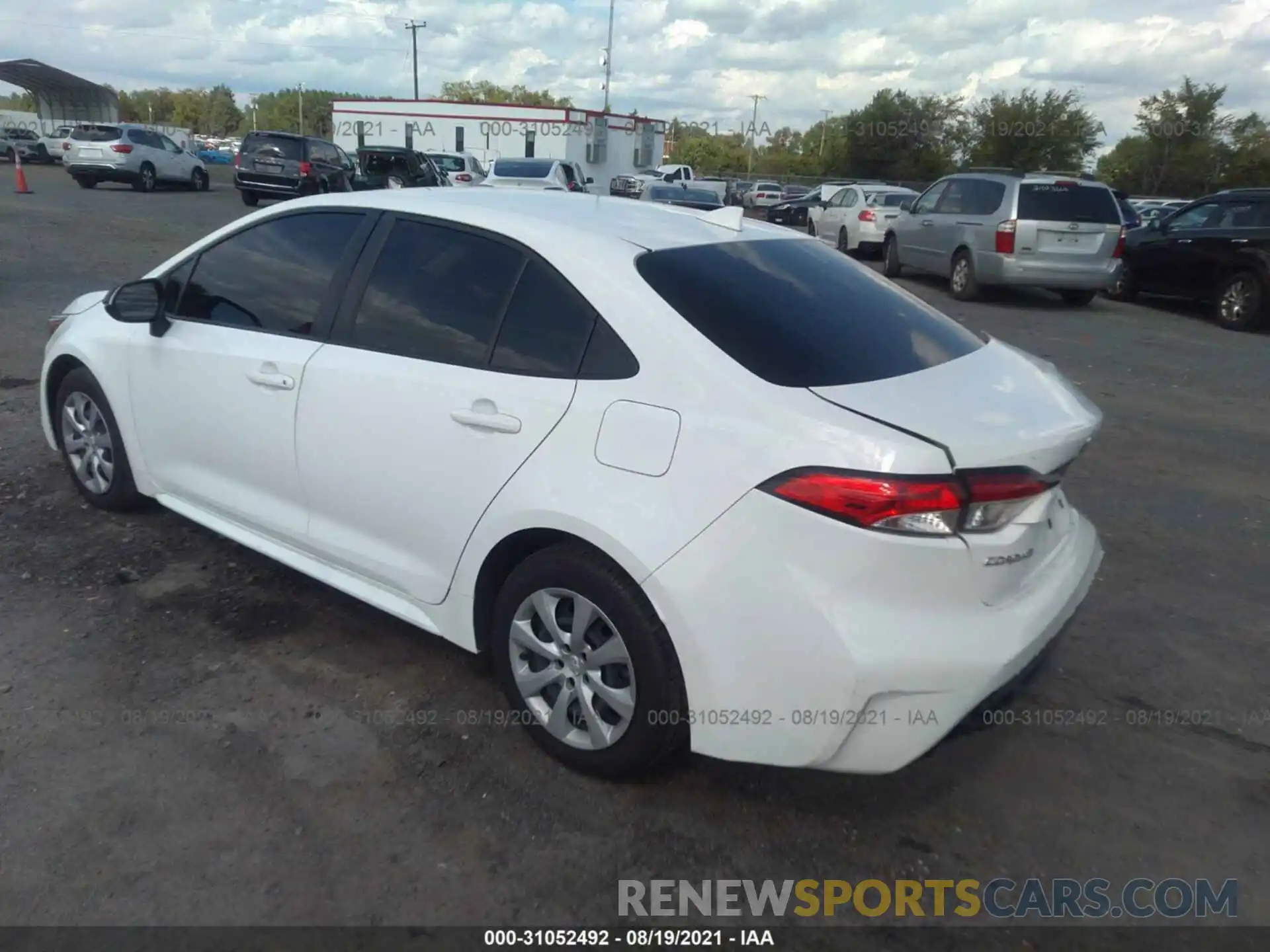 3 Photograph of a damaged car JTDEPRAE0LJ023812 TOYOTA COROLLA 2020