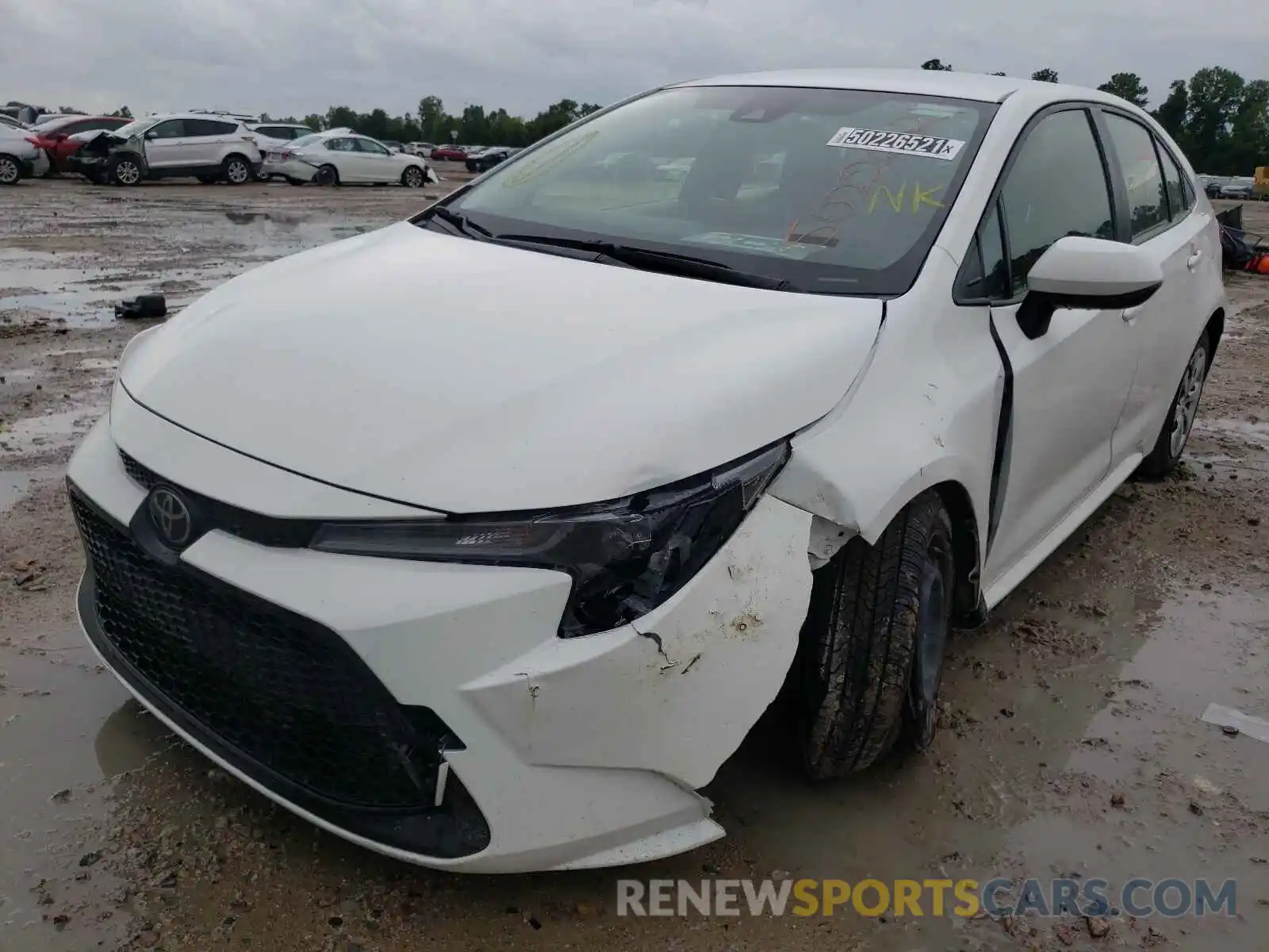 2 Photograph of a damaged car JTDEPRAE0LJ023874 TOYOTA COROLLA 2020