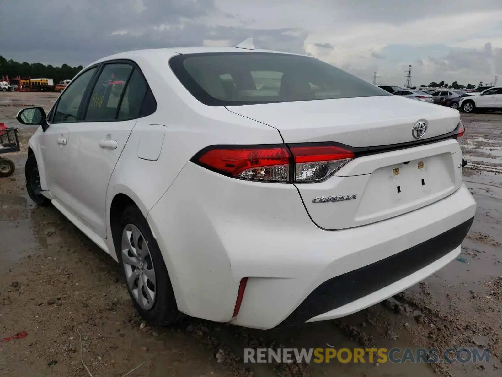 3 Photograph of a damaged car JTDEPRAE0LJ023874 TOYOTA COROLLA 2020