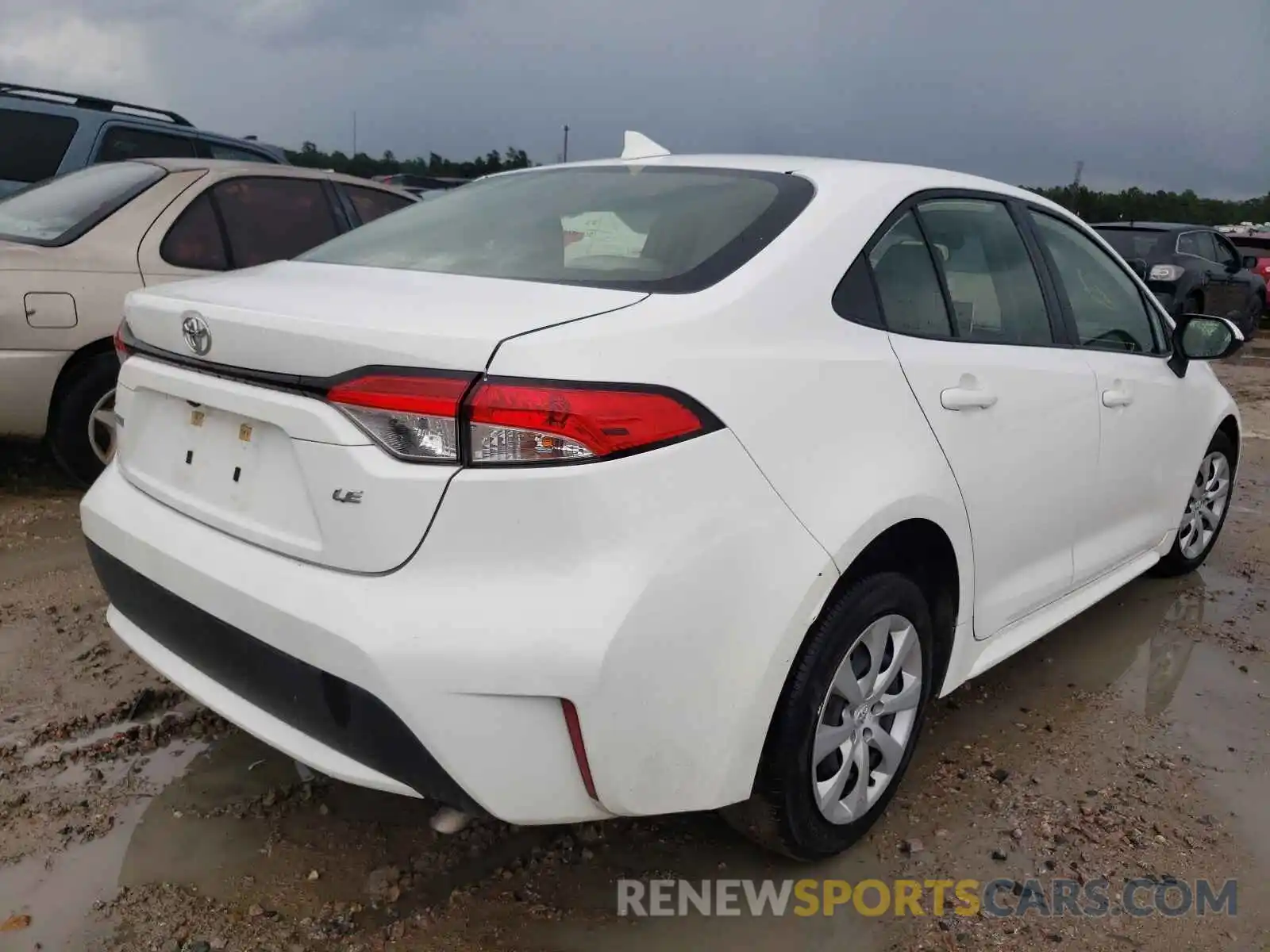 4 Photograph of a damaged car JTDEPRAE0LJ023874 TOYOTA COROLLA 2020