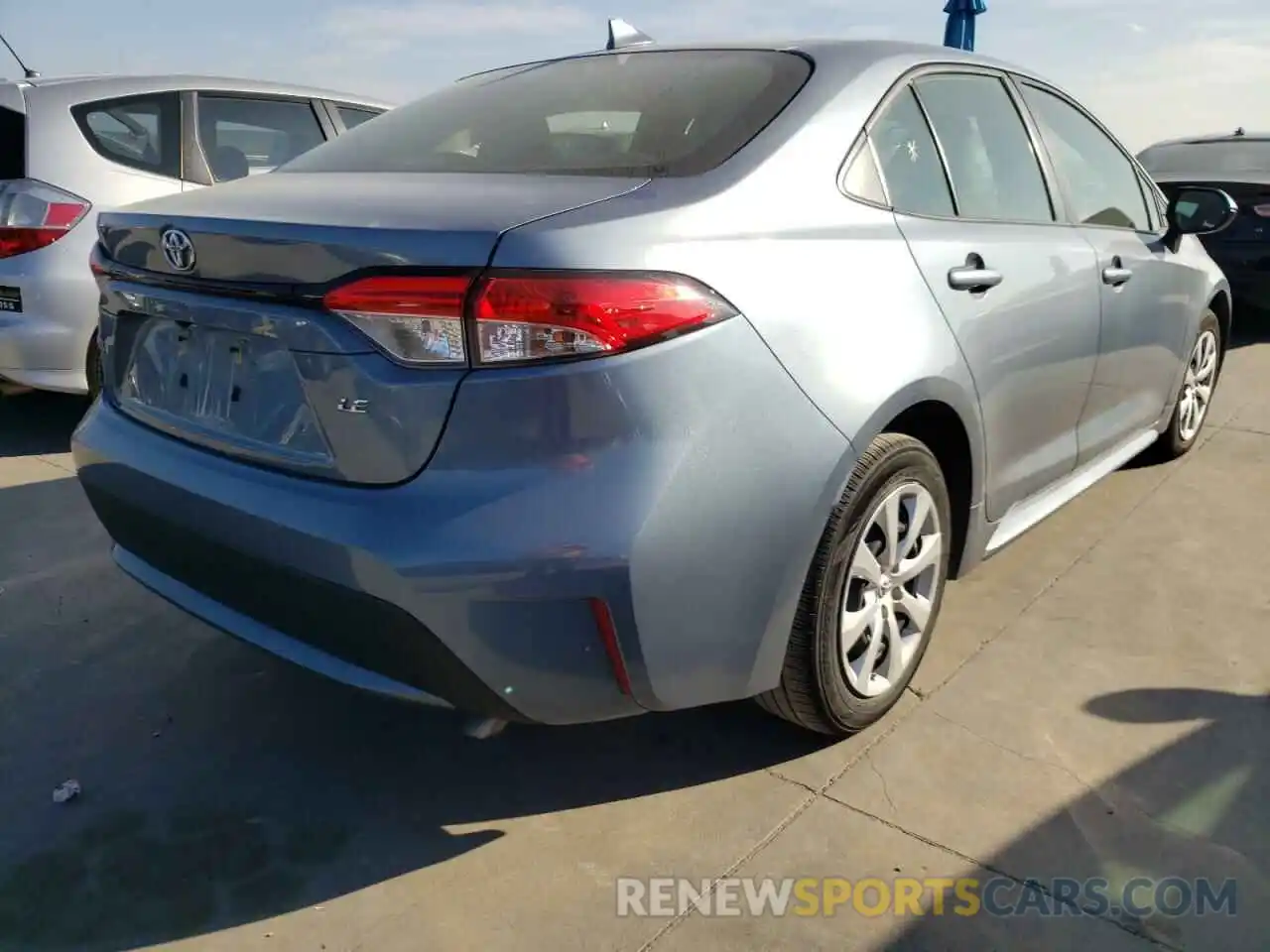 4 Photograph of a damaged car JTDEPRAE0LJ024247 TOYOTA COROLLA 2020