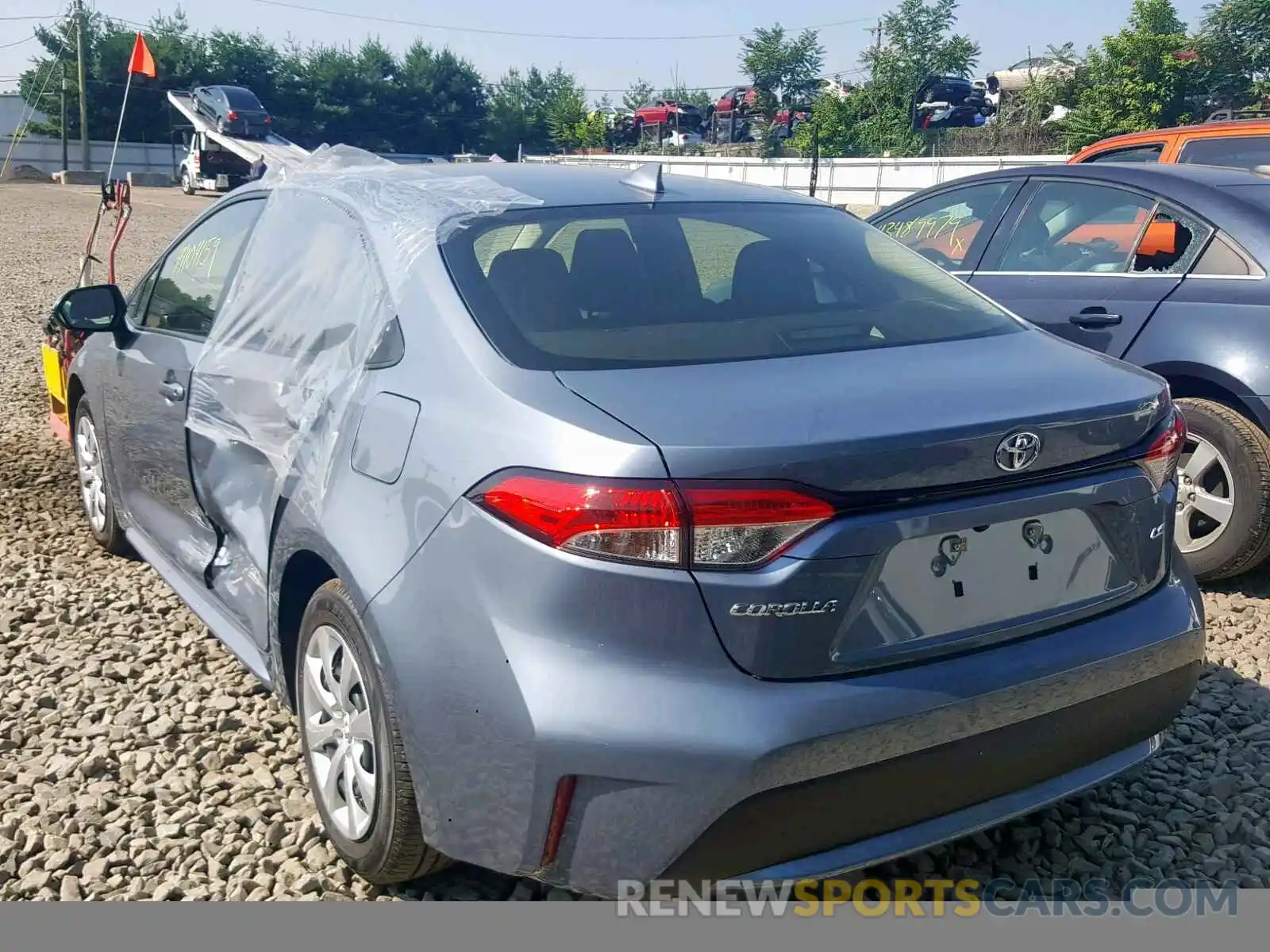 3 Photograph of a damaged car JTDEPRAE0LJ024359 TOYOTA COROLLA 2020