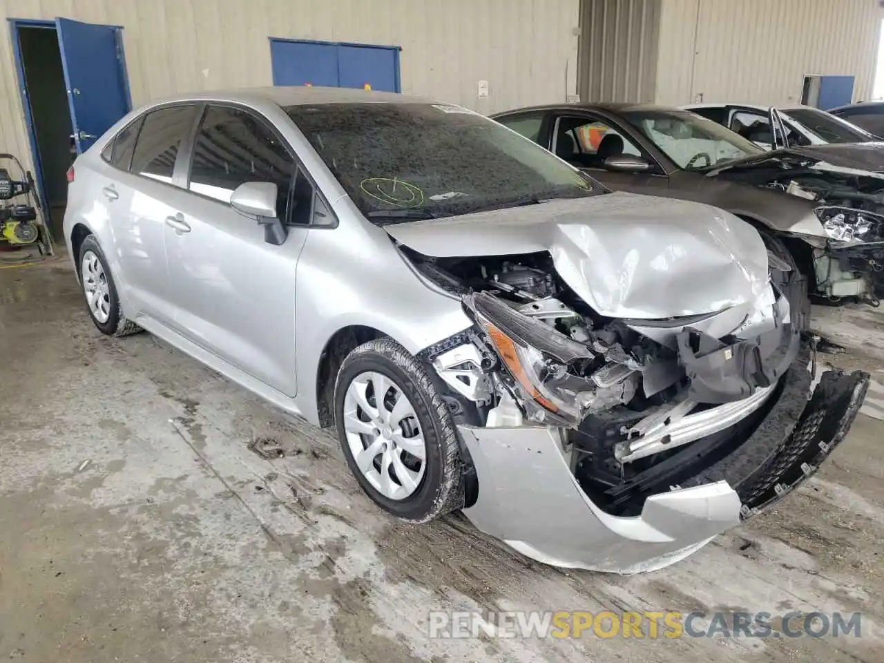 1 Photograph of a damaged car JTDEPRAE0LJ024569 TOYOTA COROLLA 2020