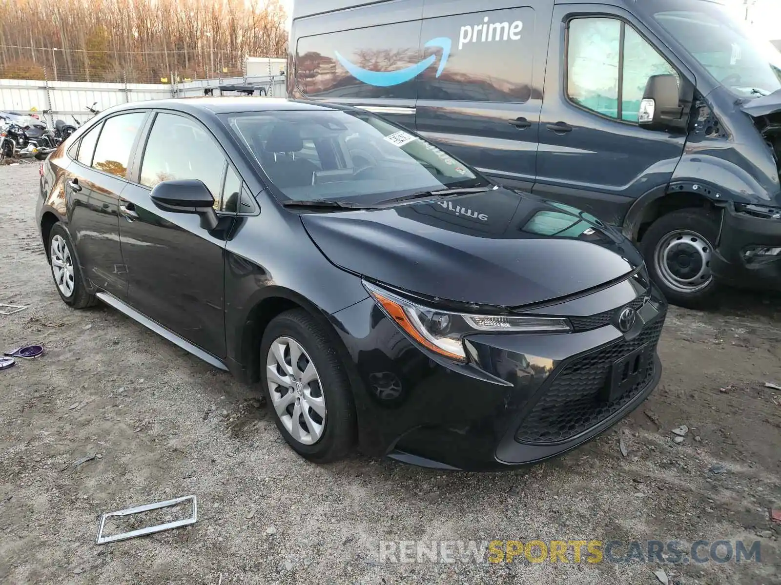 1 Photograph of a damaged car JTDEPRAE0LJ024698 TOYOTA COROLLA 2020