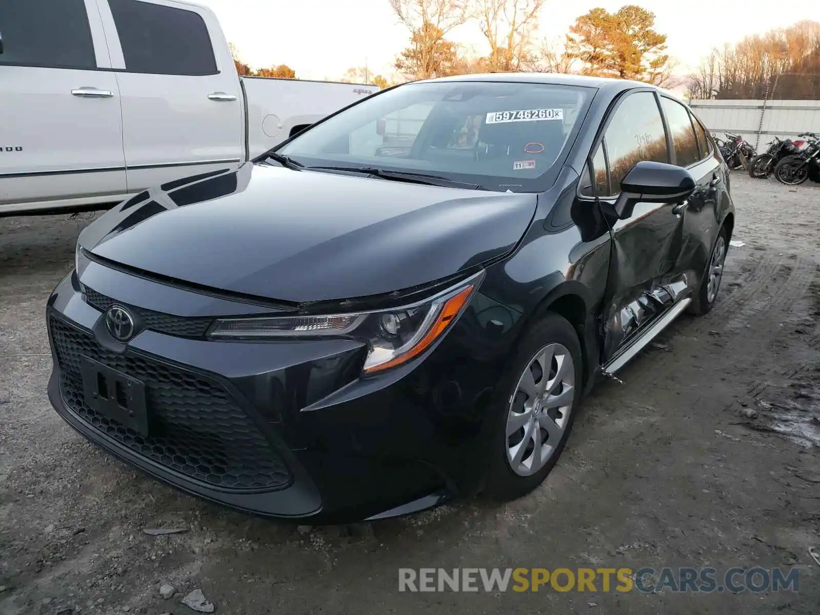 2 Photograph of a damaged car JTDEPRAE0LJ024698 TOYOTA COROLLA 2020