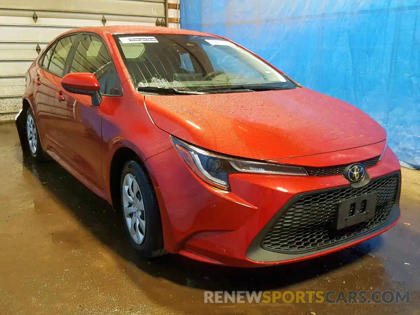 1 Photograph of a damaged car JTDEPRAE0LJ025172 TOYOTA COROLLA 2020