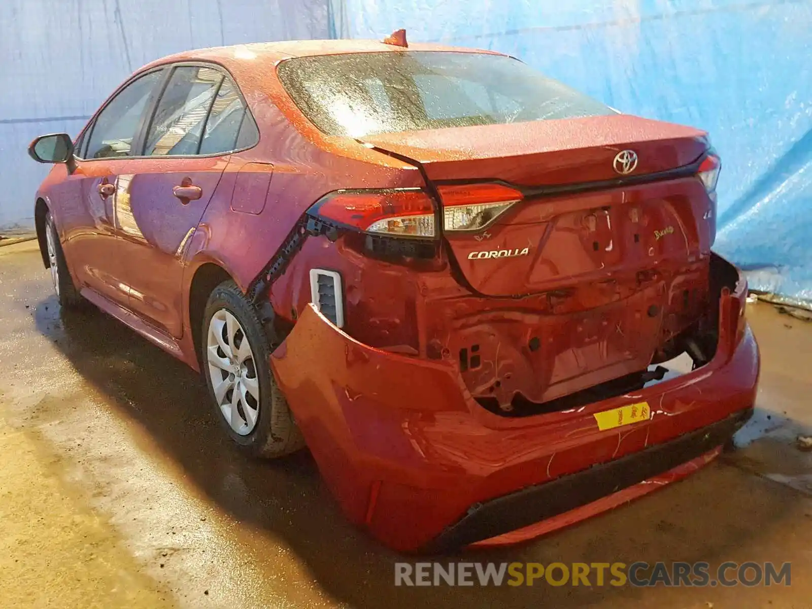 3 Photograph of a damaged car JTDEPRAE0LJ025172 TOYOTA COROLLA 2020