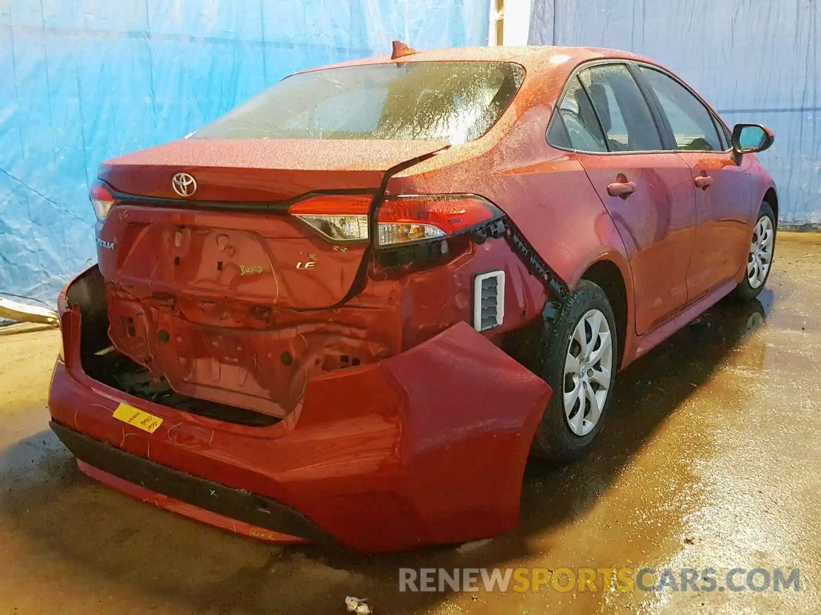 4 Photograph of a damaged car JTDEPRAE0LJ025172 TOYOTA COROLLA 2020