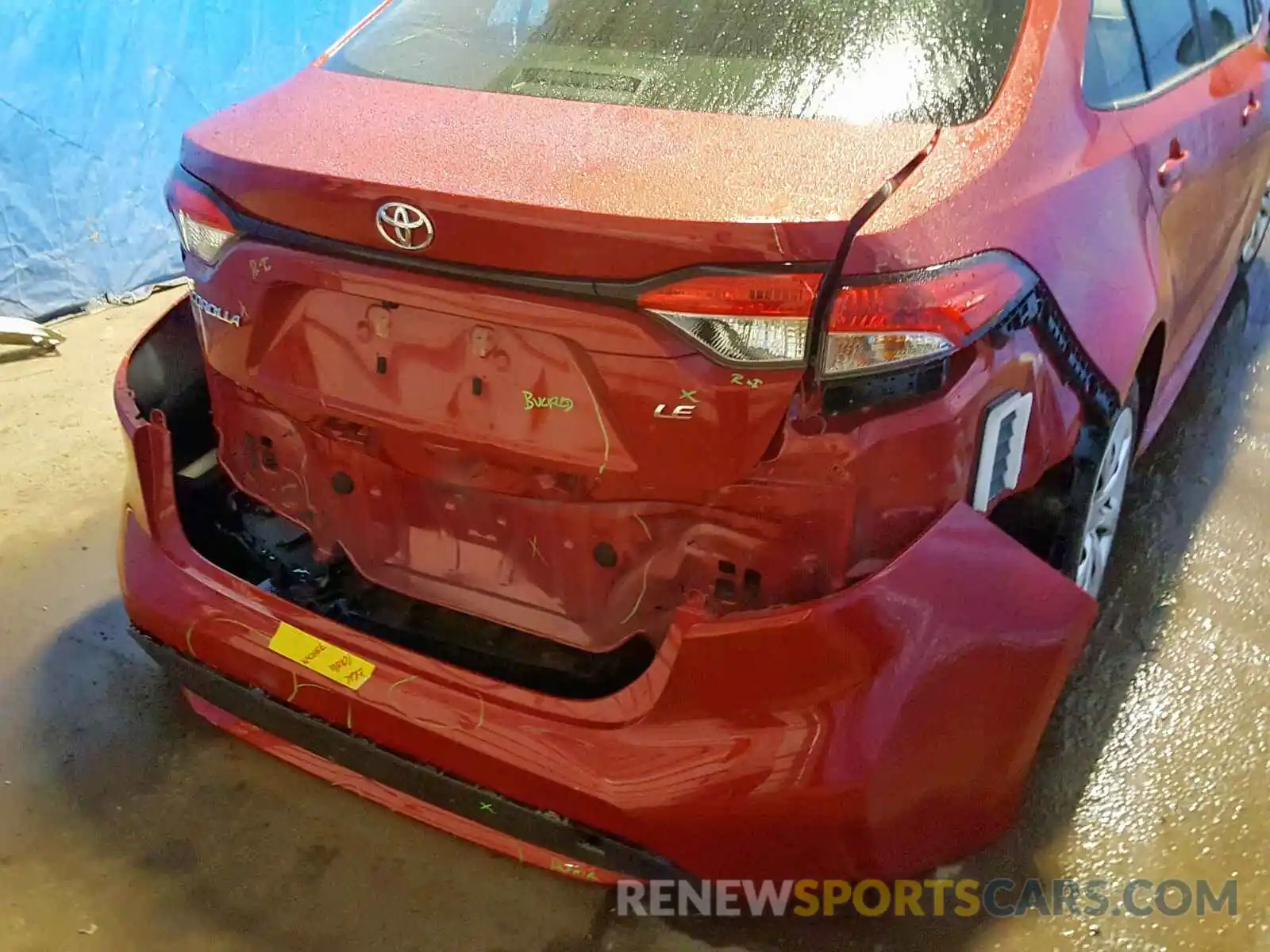 9 Photograph of a damaged car JTDEPRAE0LJ025172 TOYOTA COROLLA 2020