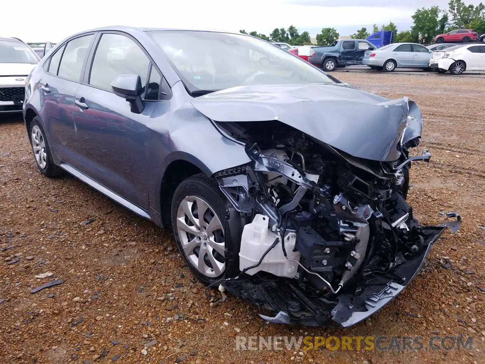 1 Photograph of a damaged car JTDEPRAE0LJ025933 TOYOTA COROLLA 2020