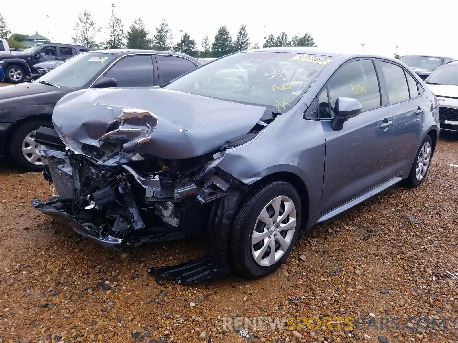 2 Photograph of a damaged car JTDEPRAE0LJ025933 TOYOTA COROLLA 2020