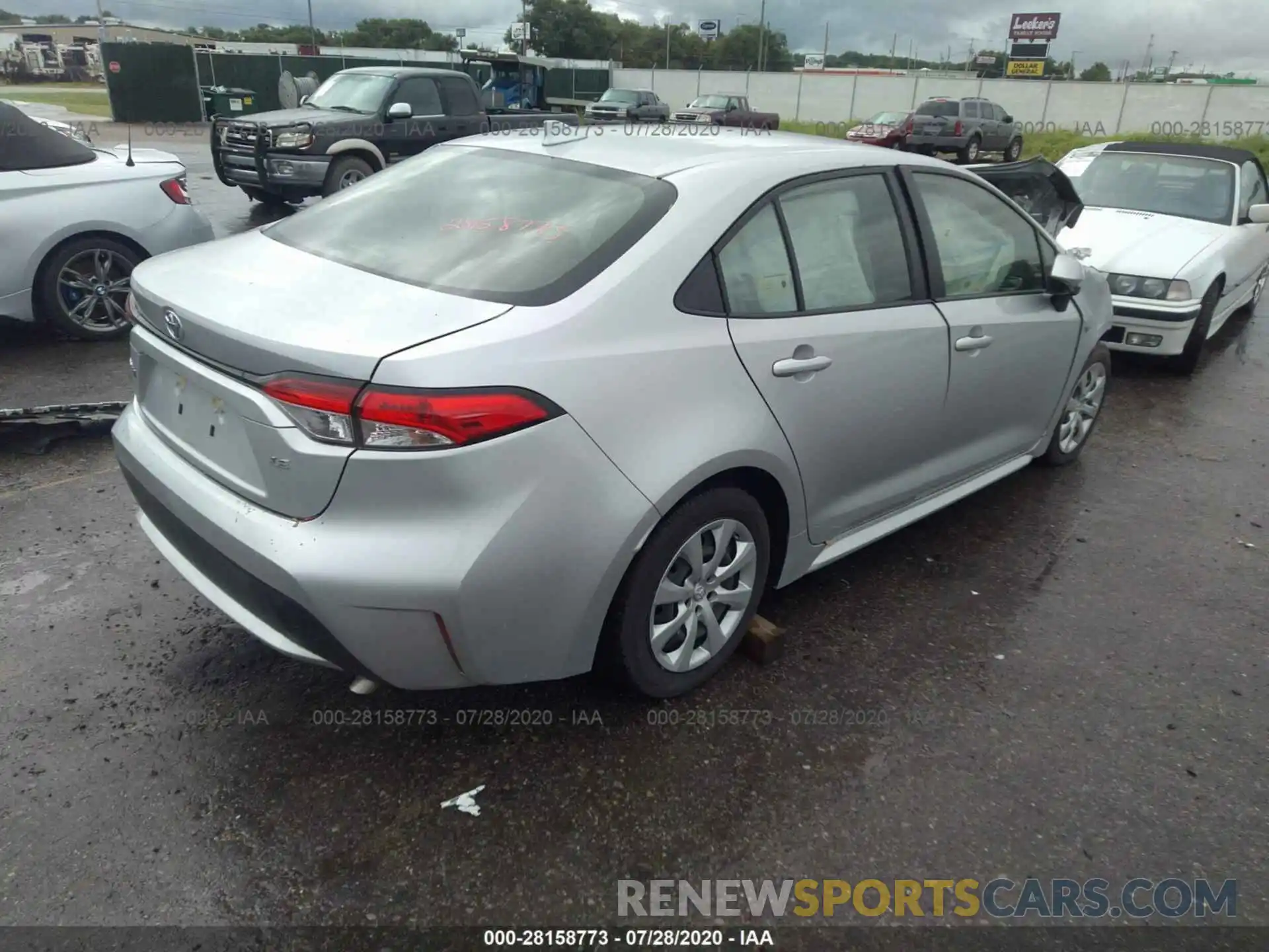 4 Photograph of a damaged car JTDEPRAE0LJ025950 TOYOTA COROLLA 2020