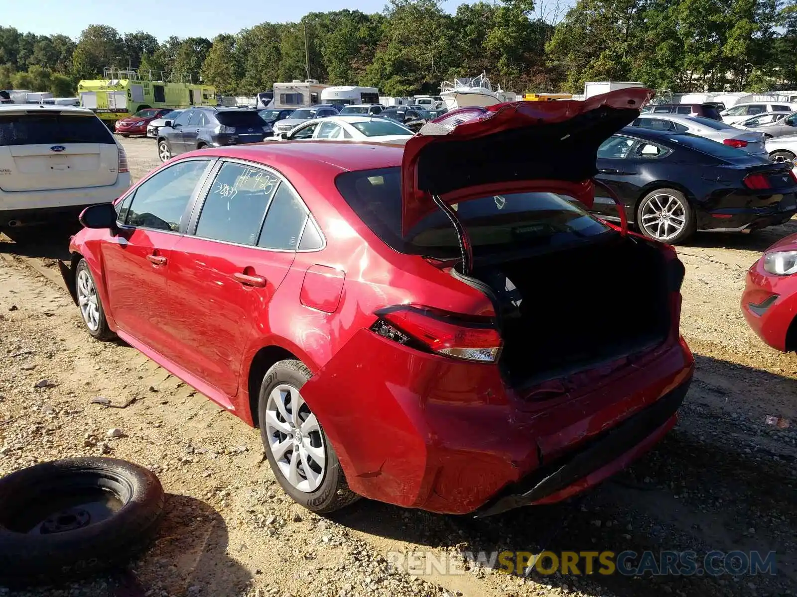 3 Photograph of a damaged car JTDEPRAE0LJ026046 TOYOTA COROLLA 2020