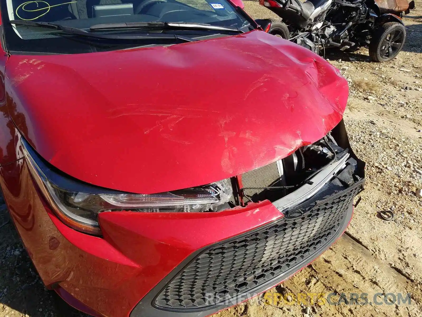 9 Photograph of a damaged car JTDEPRAE0LJ026046 TOYOTA COROLLA 2020