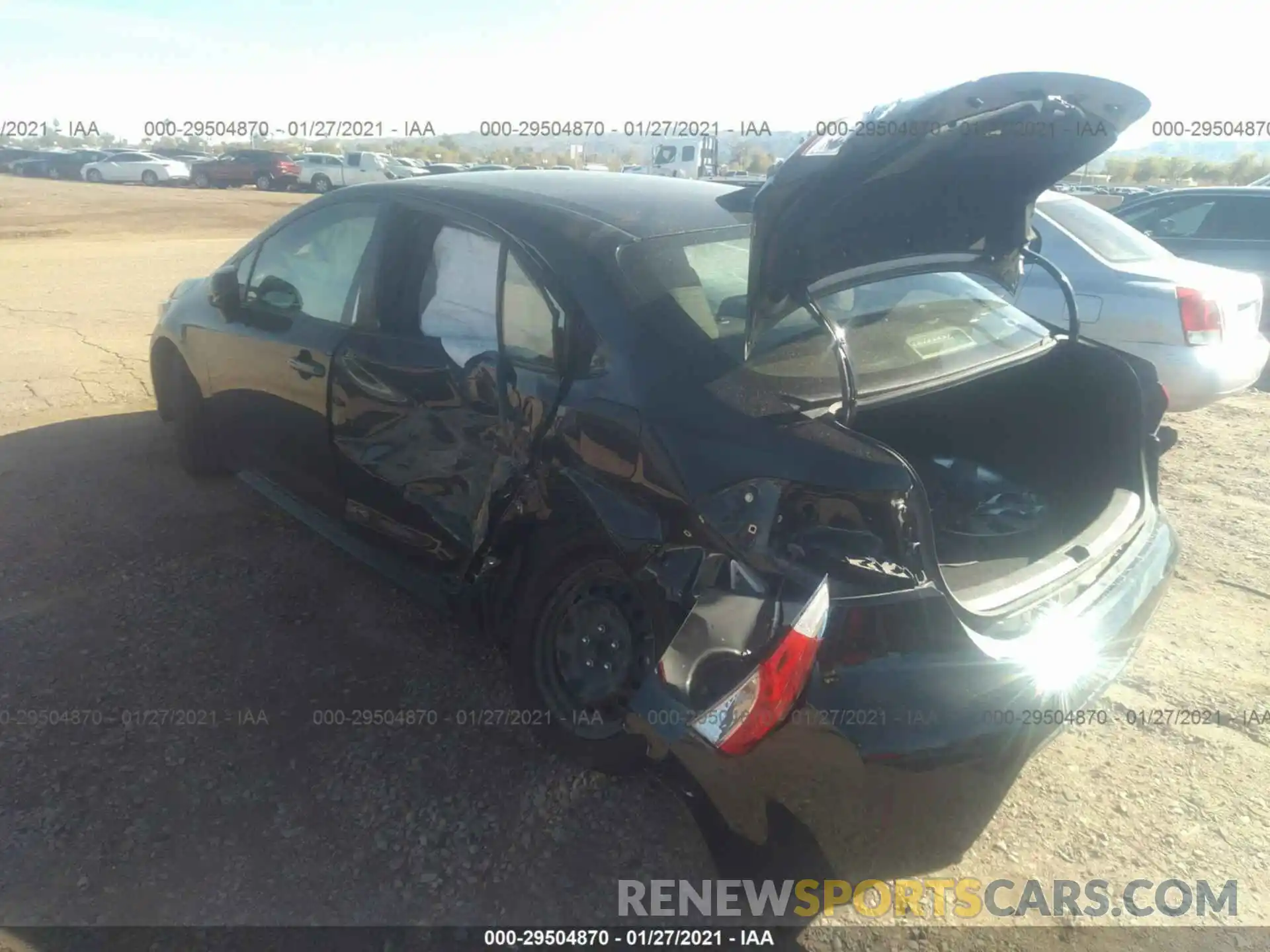 3 Photograph of a damaged car JTDEPRAE0LJ026130 TOYOTA COROLLA 2020