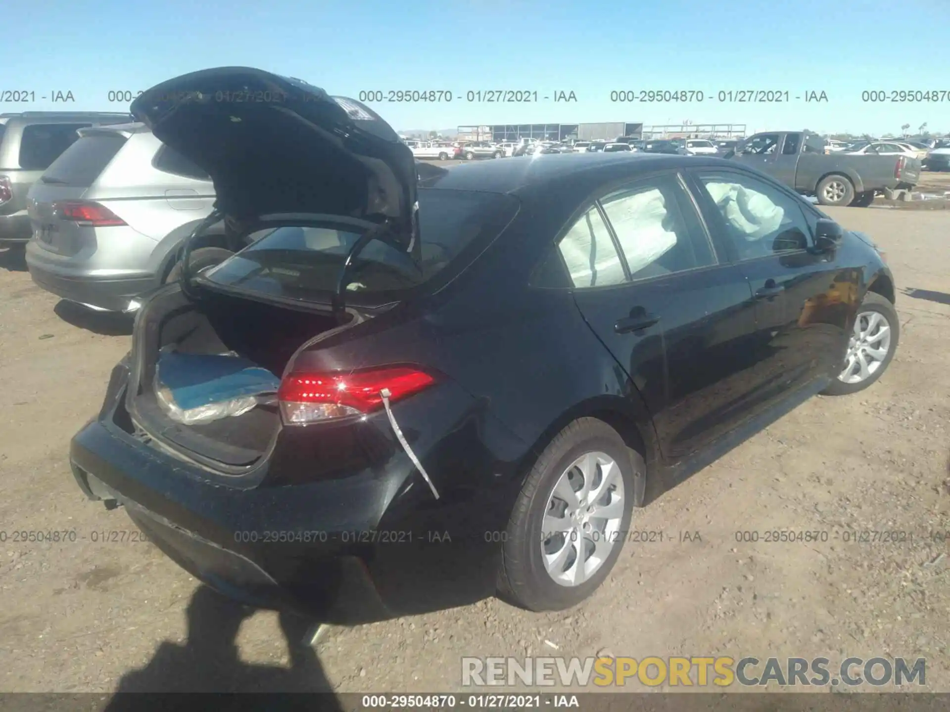 4 Photograph of a damaged car JTDEPRAE0LJ026130 TOYOTA COROLLA 2020