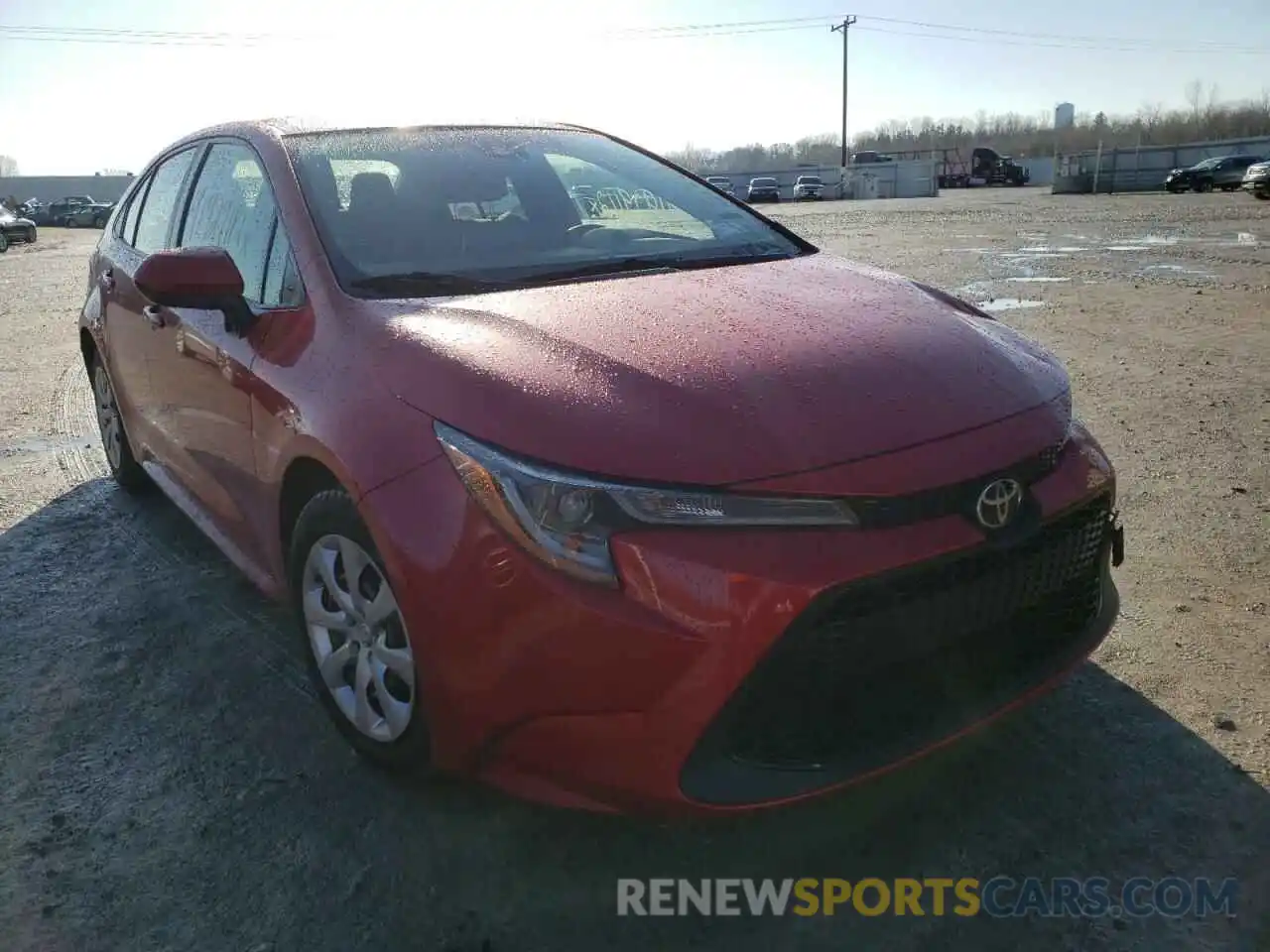 1 Photograph of a damaged car JTDEPRAE0LJ026225 TOYOTA COROLLA 2020