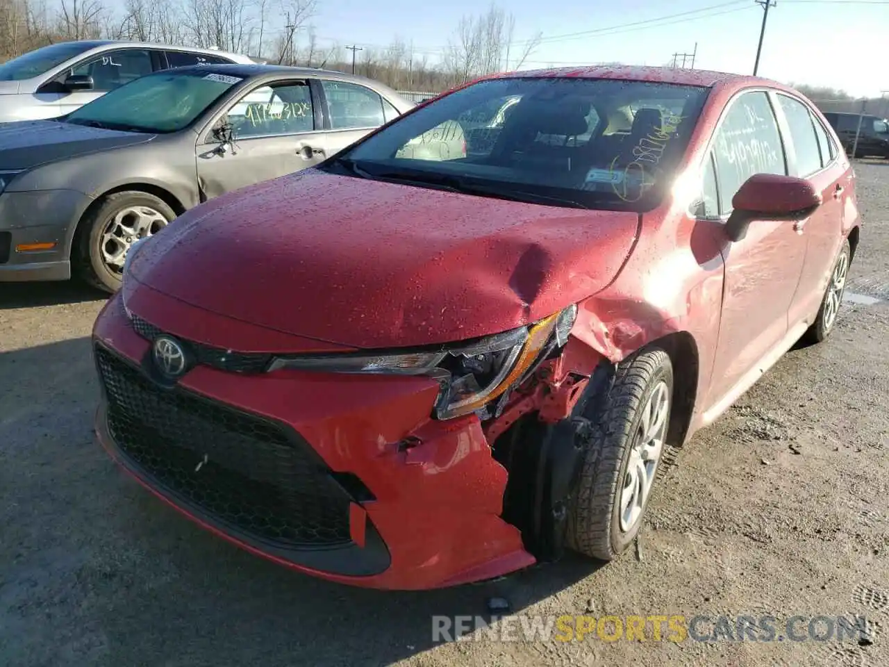 2 Photograph of a damaged car JTDEPRAE0LJ026225 TOYOTA COROLLA 2020