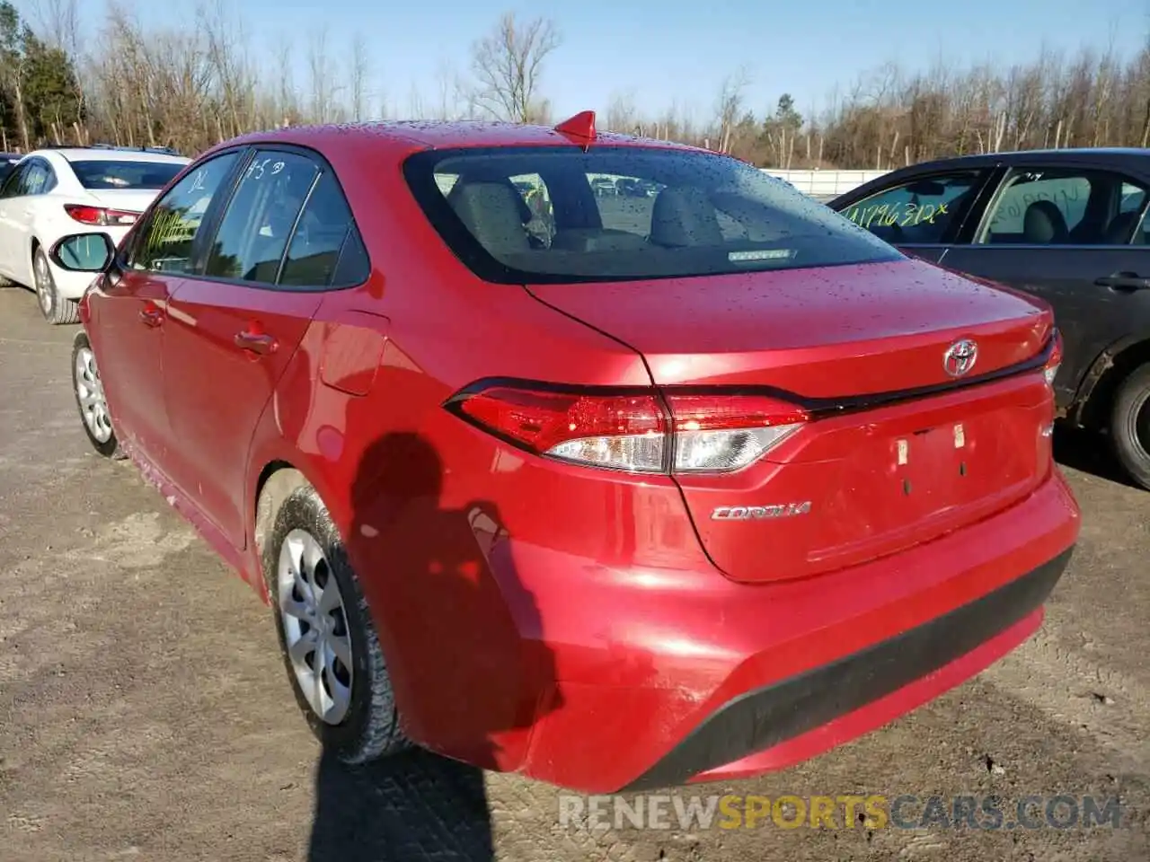 3 Photograph of a damaged car JTDEPRAE0LJ026225 TOYOTA COROLLA 2020