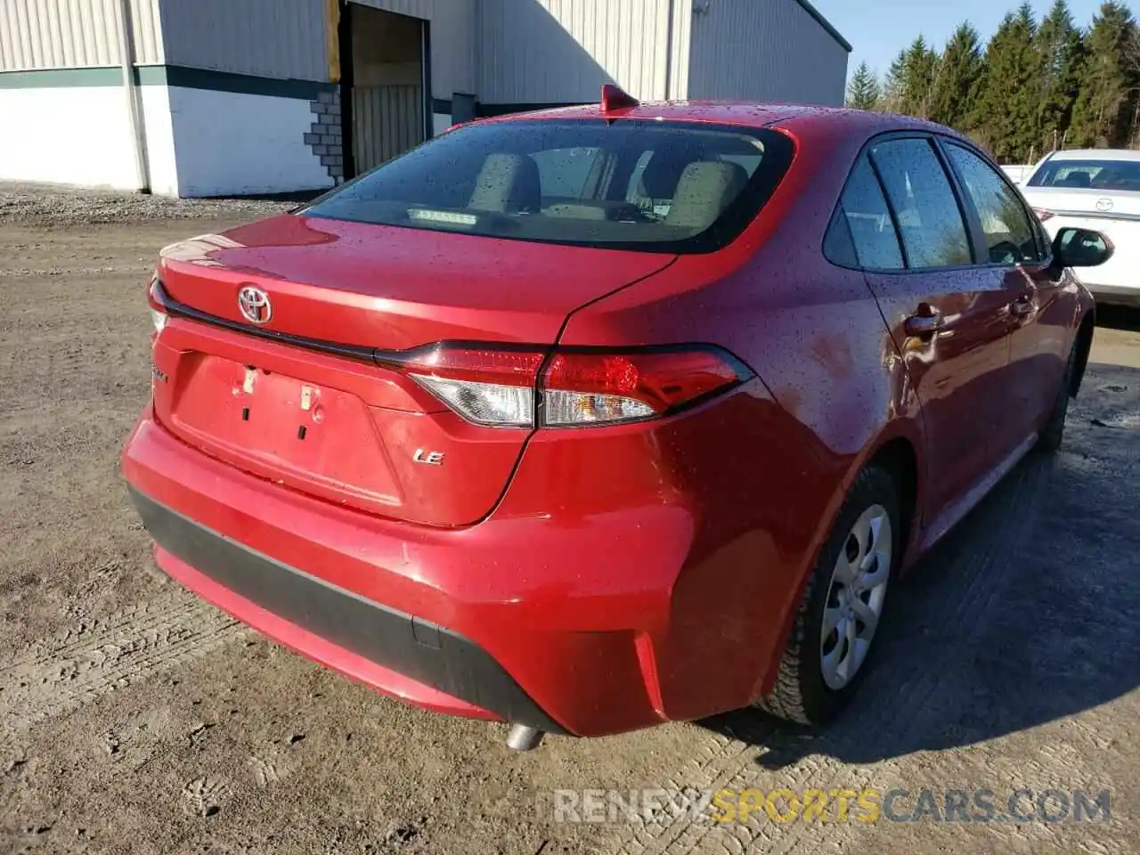 4 Photograph of a damaged car JTDEPRAE0LJ026225 TOYOTA COROLLA 2020