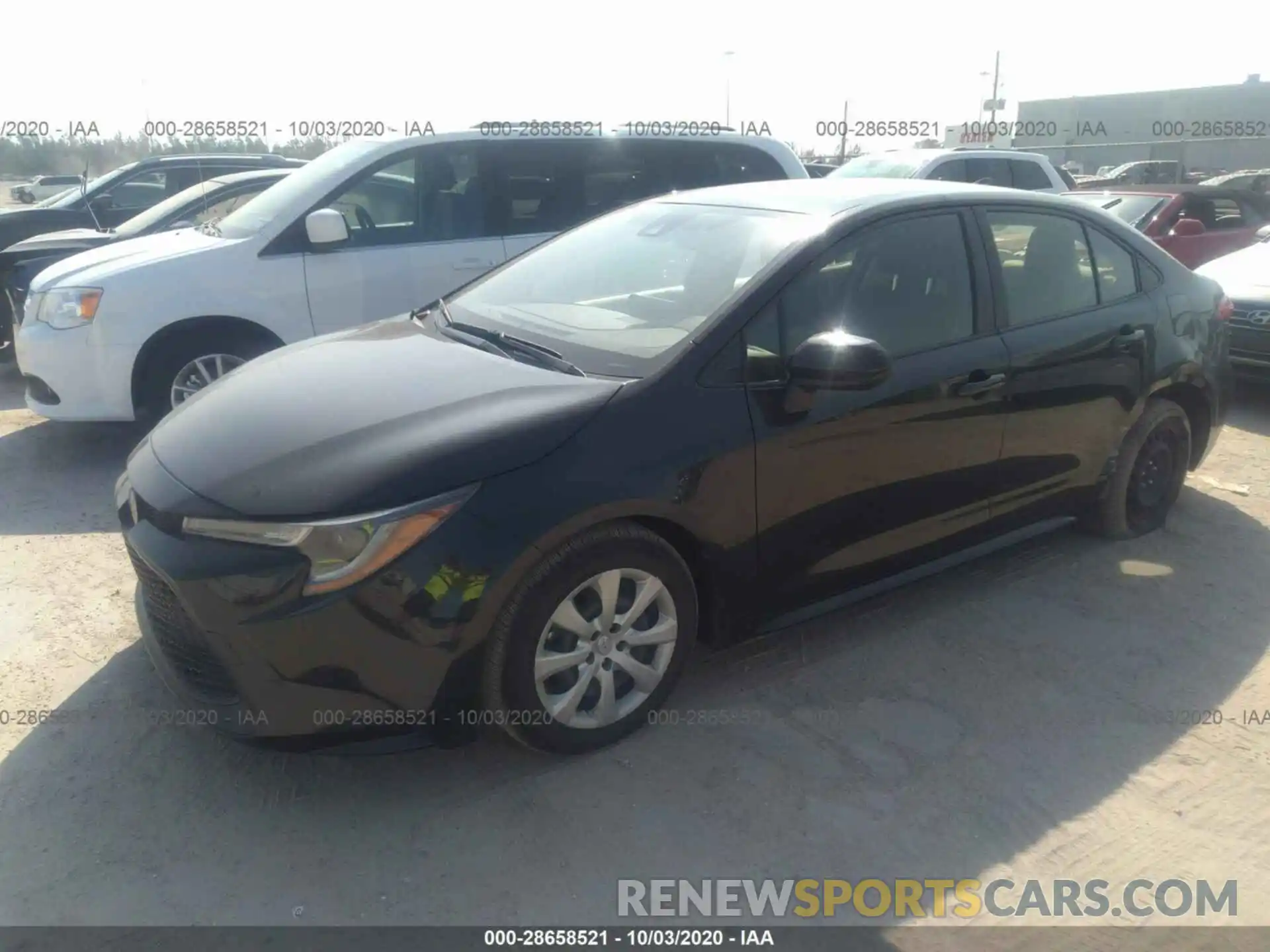 2 Photograph of a damaged car JTDEPRAE0LJ026662 TOYOTA COROLLA 2020