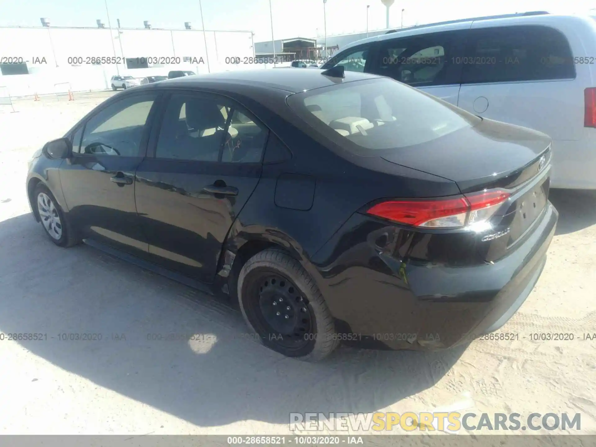 3 Photograph of a damaged car JTDEPRAE0LJ026662 TOYOTA COROLLA 2020