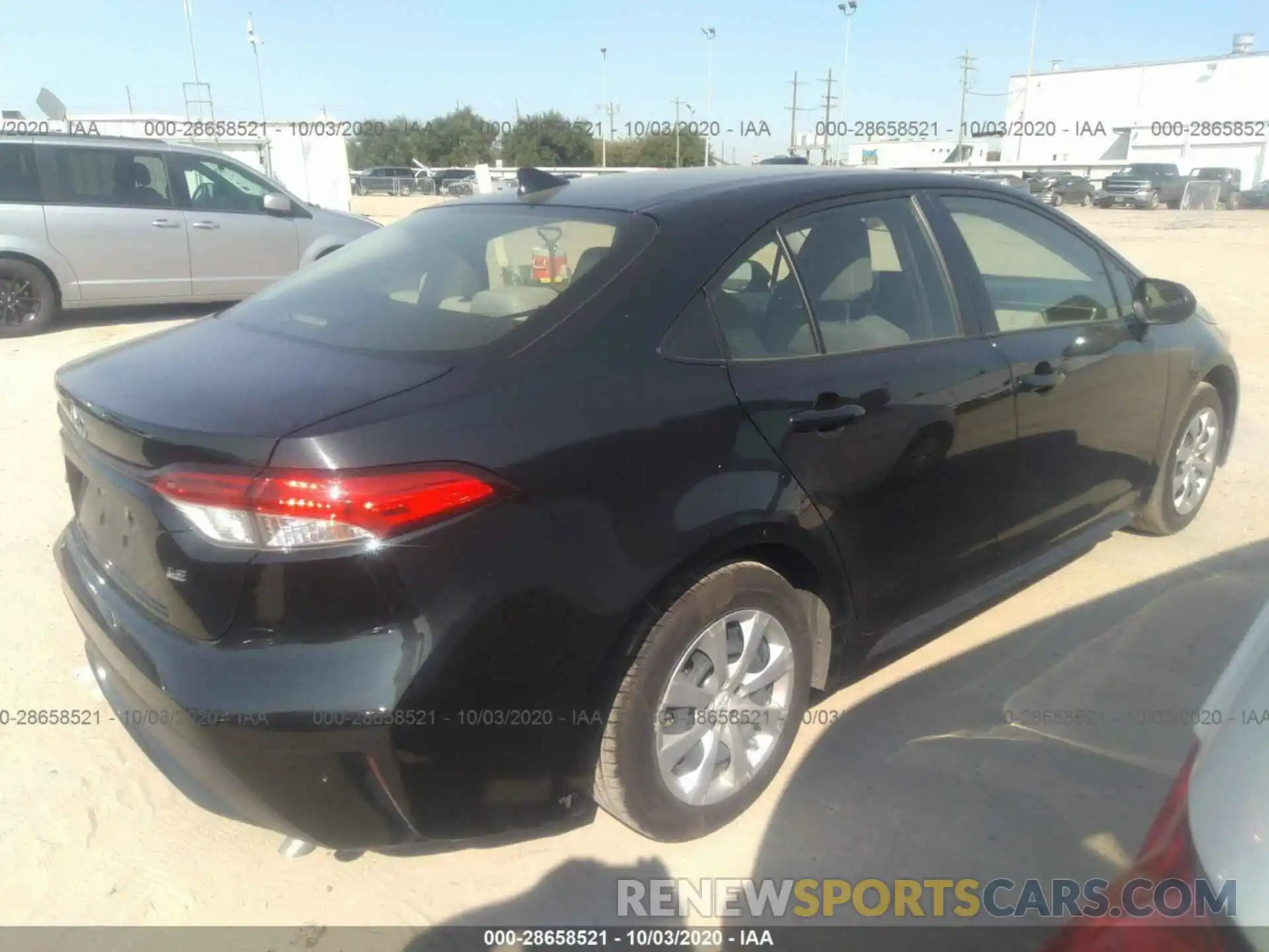 4 Photograph of a damaged car JTDEPRAE0LJ026662 TOYOTA COROLLA 2020