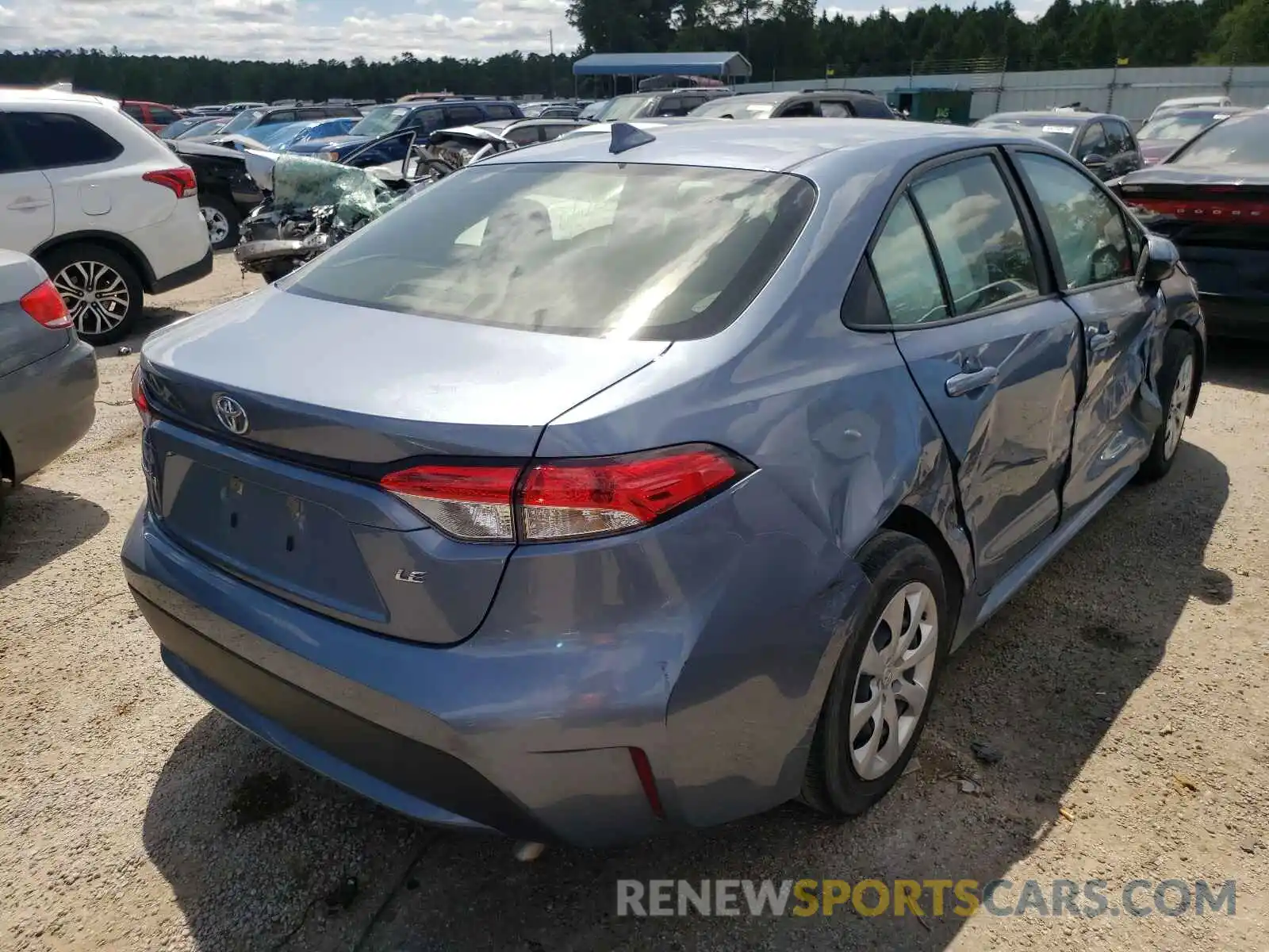 4 Photograph of a damaged car JTDEPRAE0LJ026791 TOYOTA COROLLA 2020