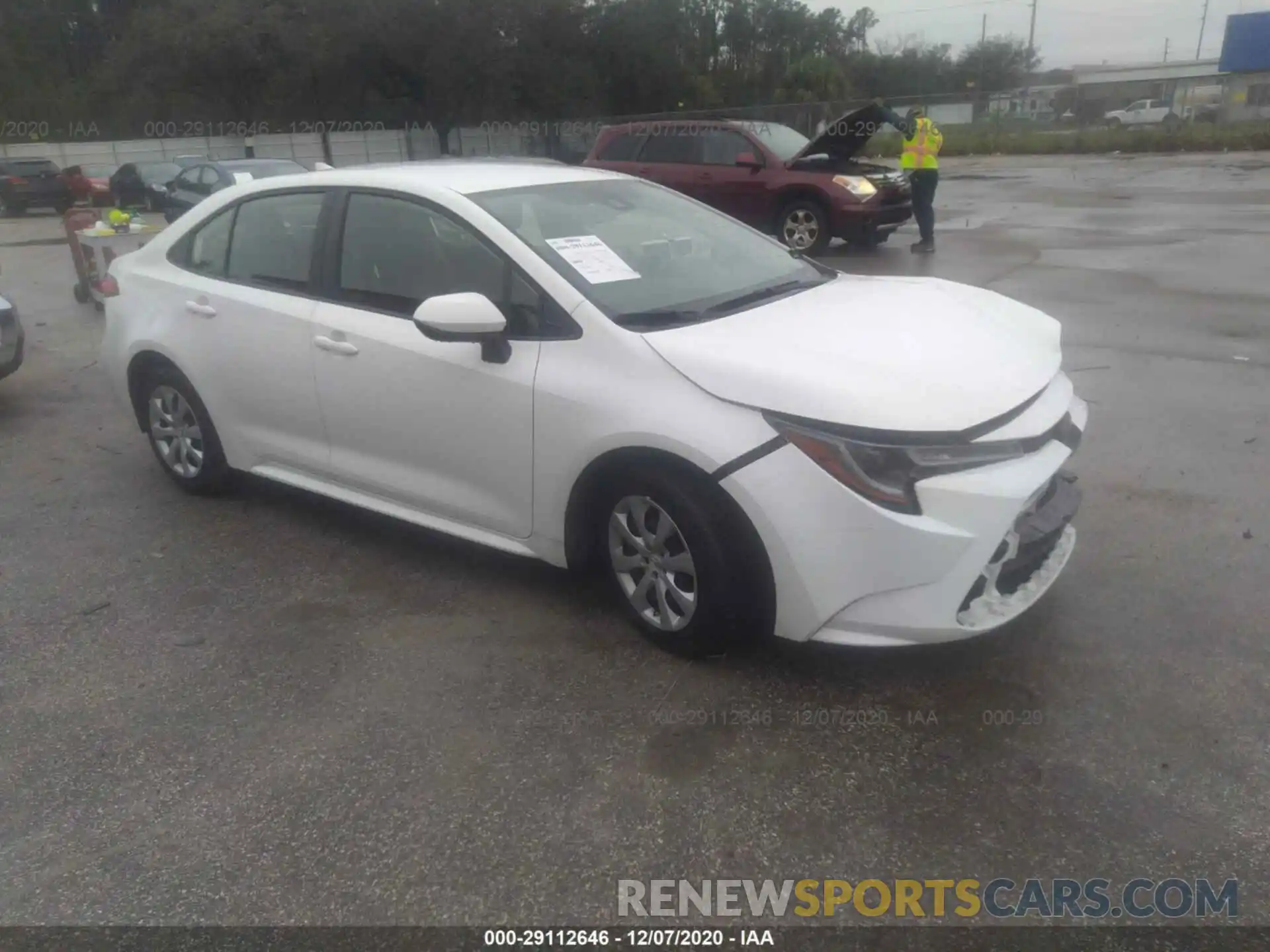 1 Photograph of a damaged car JTDEPRAE0LJ026838 TOYOTA COROLLA 2020