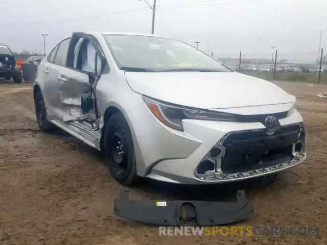 1 Photograph of a damaged car JTDEPRAE0LJ027360 TOYOTA COROLLA 2020