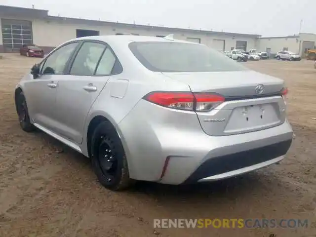 3 Photograph of a damaged car JTDEPRAE0LJ027360 TOYOTA COROLLA 2020