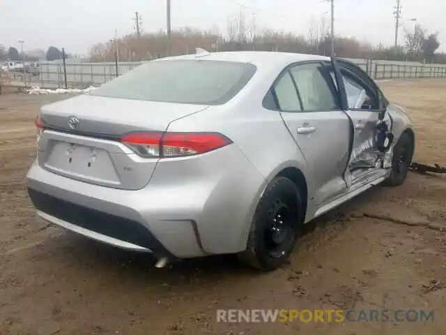 4 Photograph of a damaged car JTDEPRAE0LJ027360 TOYOTA COROLLA 2020