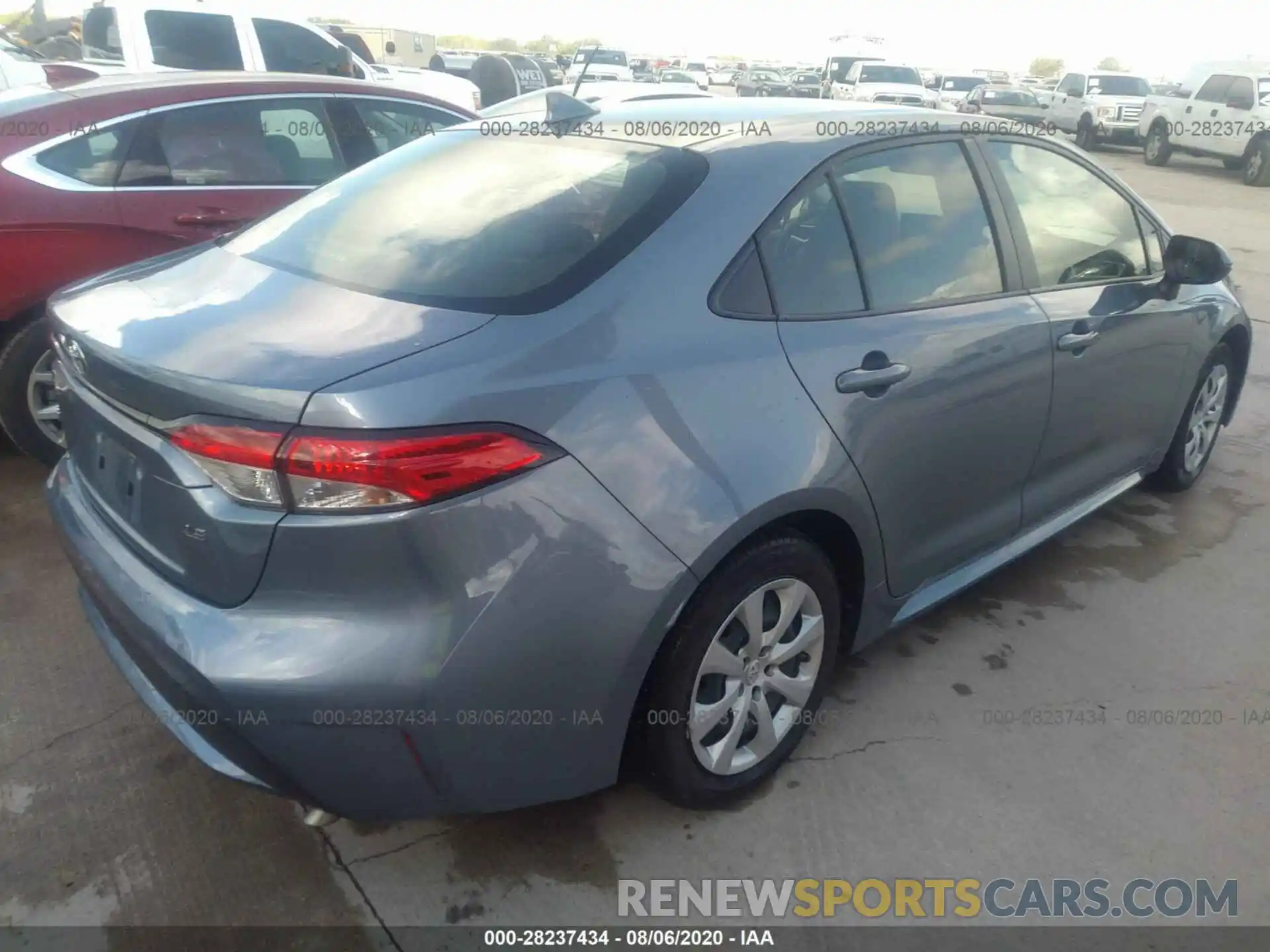 4 Photograph of a damaged car JTDEPRAE0LJ027410 TOYOTA COROLLA 2020