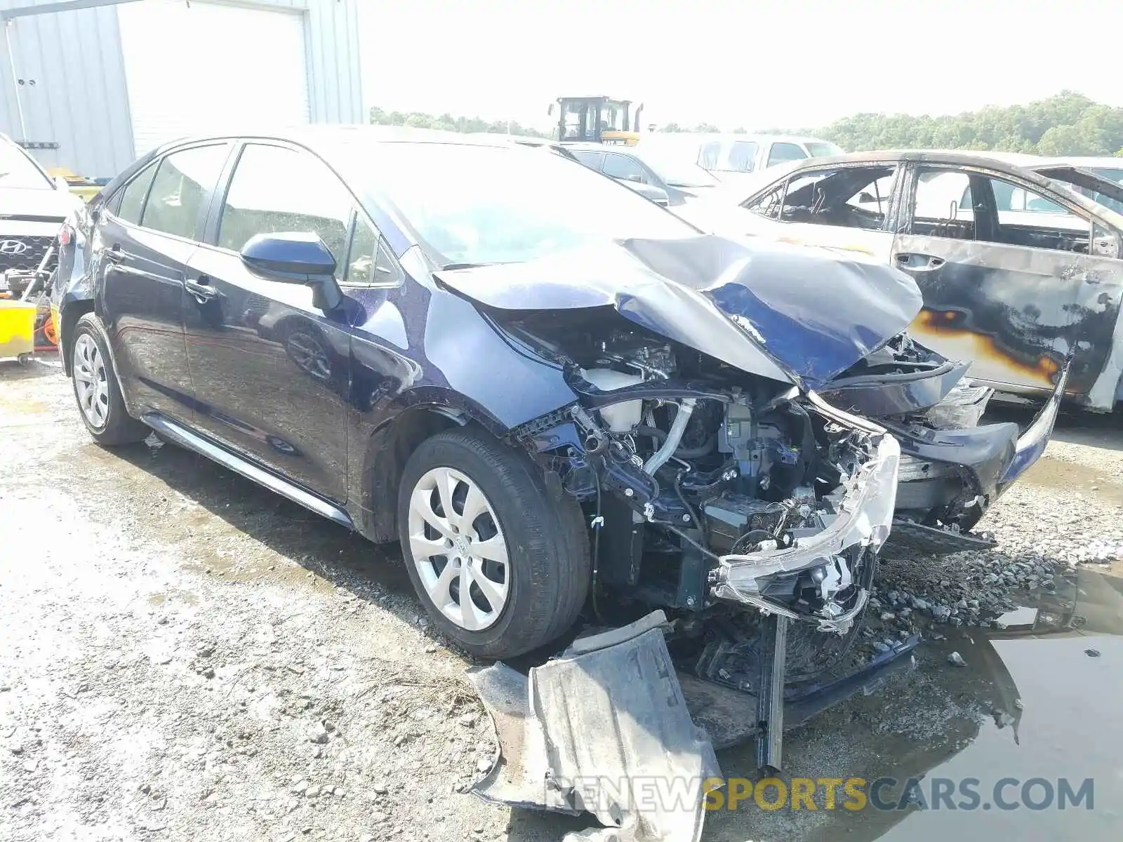 1 Photograph of a damaged car JTDEPRAE0LJ027813 TOYOTA COROLLA 2020