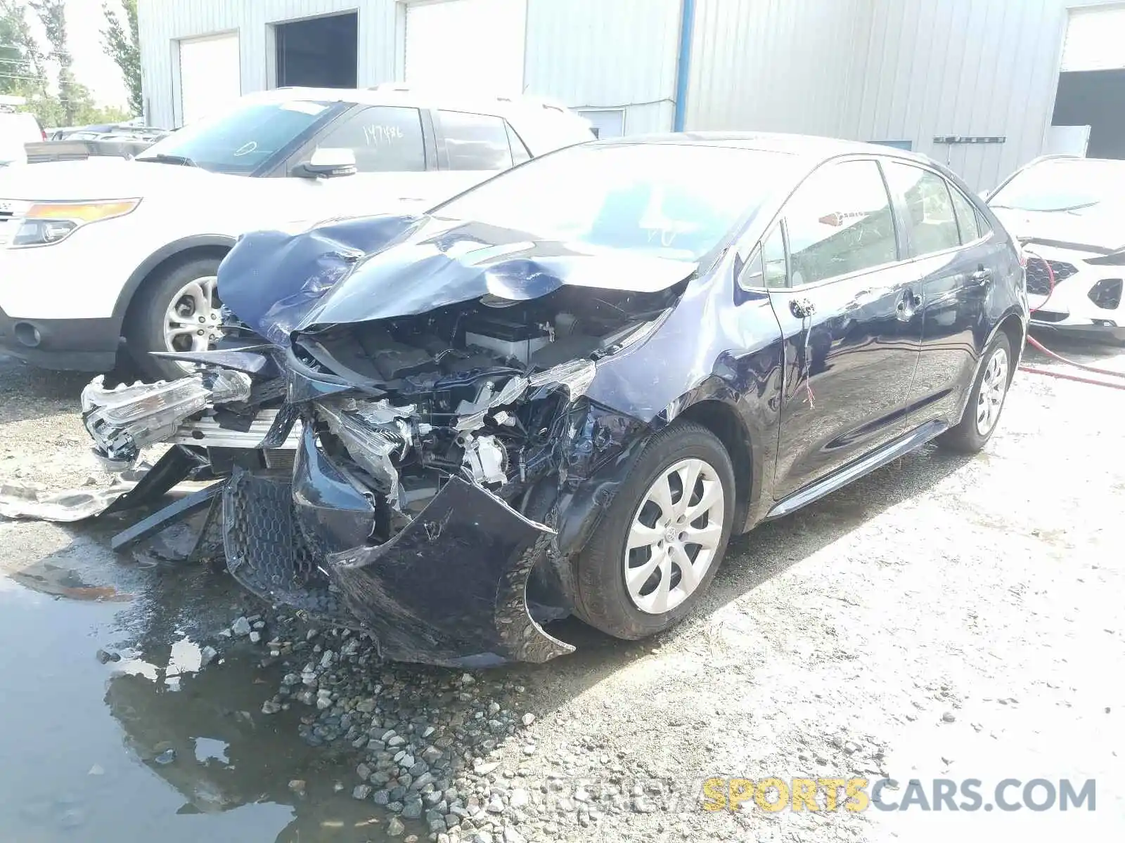 2 Photograph of a damaged car JTDEPRAE0LJ027813 TOYOTA COROLLA 2020