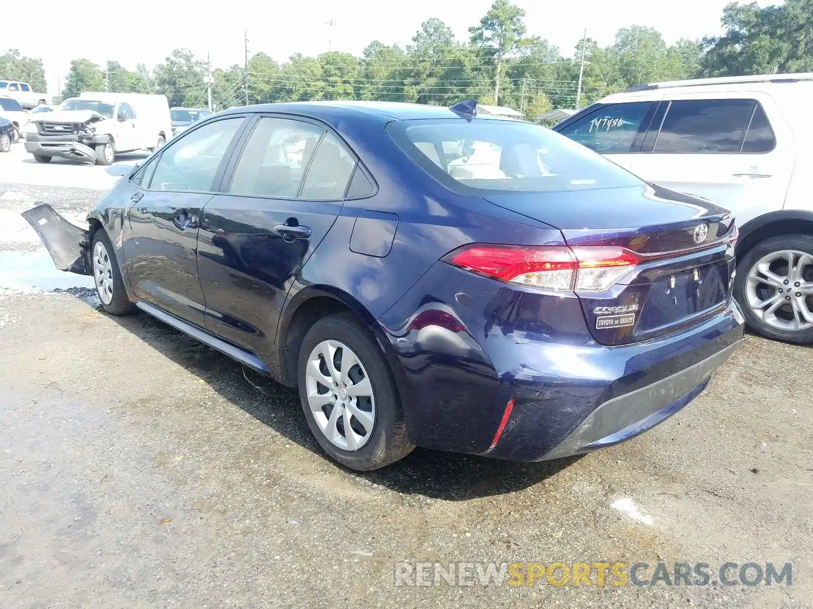 3 Photograph of a damaged car JTDEPRAE0LJ027813 TOYOTA COROLLA 2020