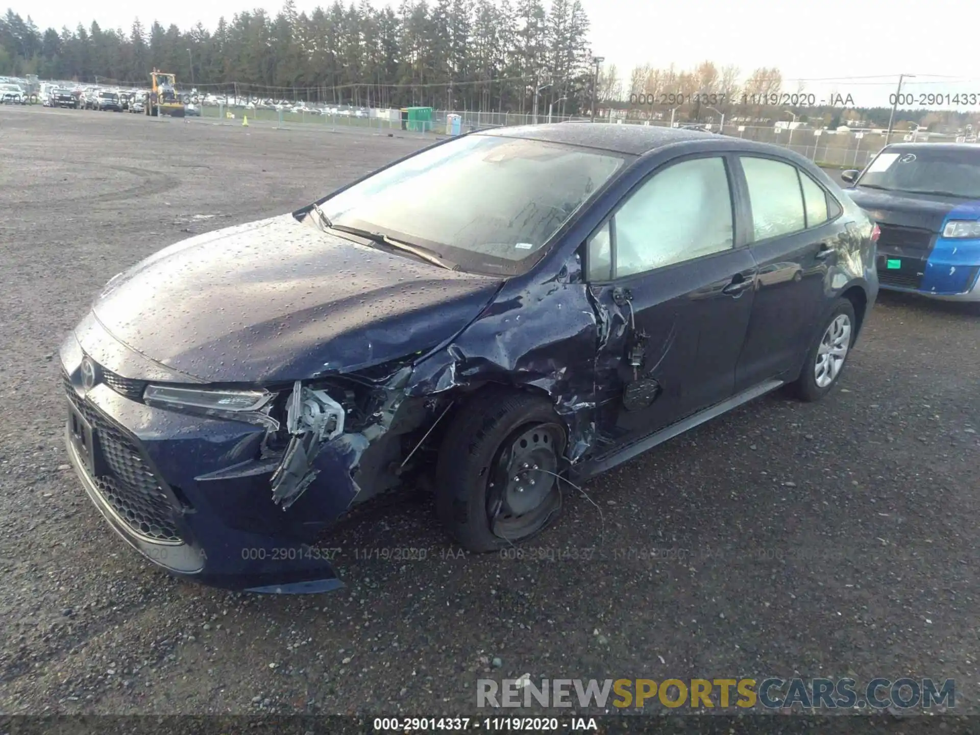 2 Photograph of a damaged car JTDEPRAE0LJ027875 TOYOTA COROLLA 2020