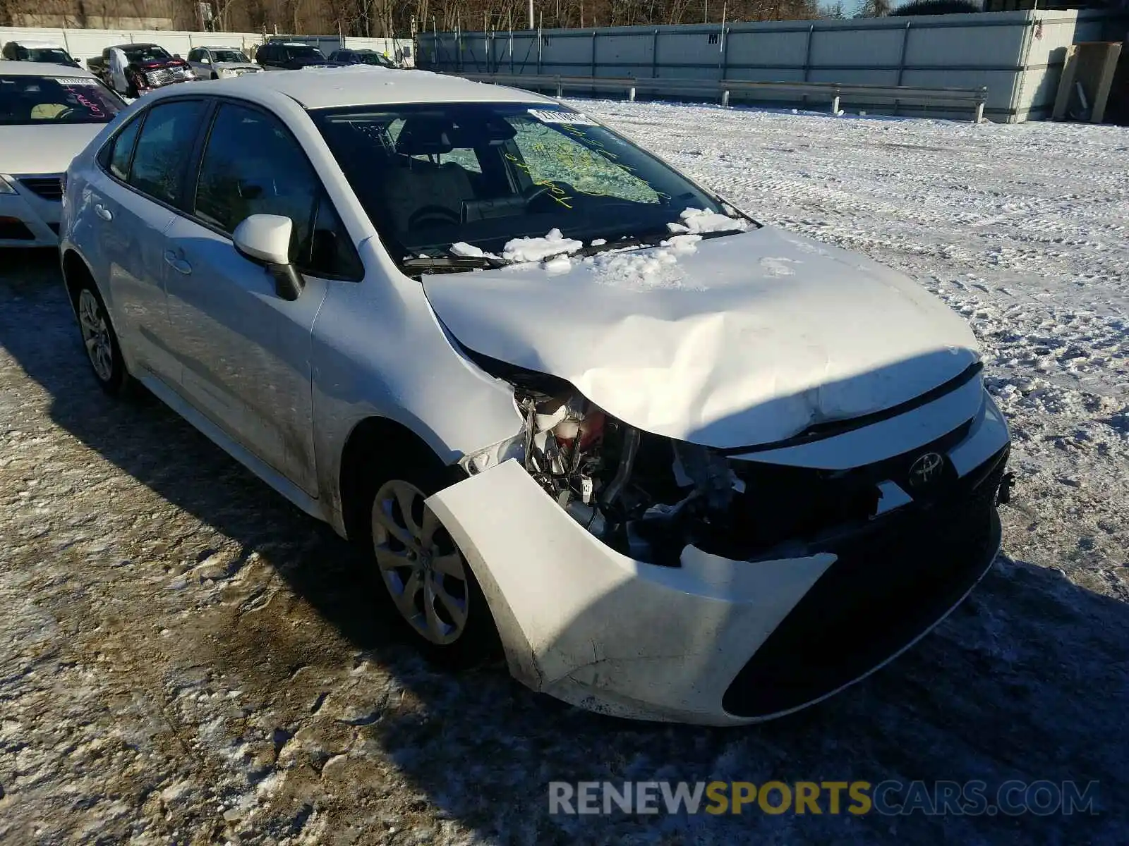 1 Photograph of a damaged car JTDEPRAE0LJ028721 TOYOTA COROLLA 2020