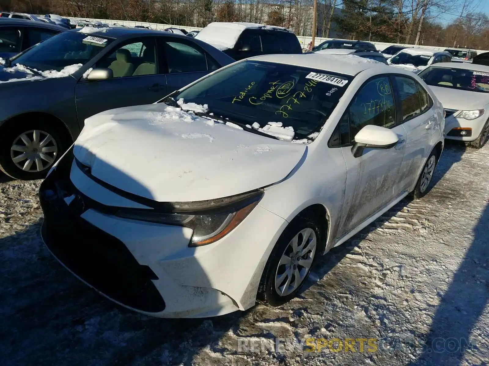 2 Photograph of a damaged car JTDEPRAE0LJ028721 TOYOTA COROLLA 2020