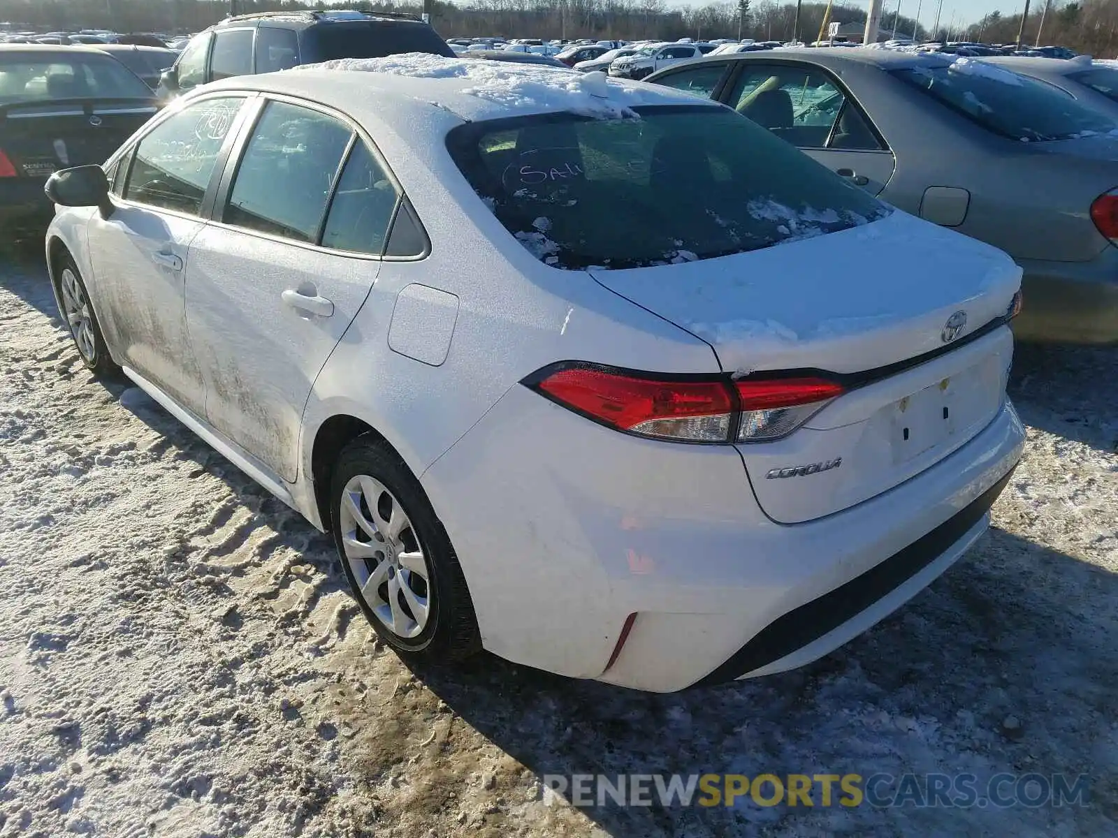 3 Photograph of a damaged car JTDEPRAE0LJ028721 TOYOTA COROLLA 2020