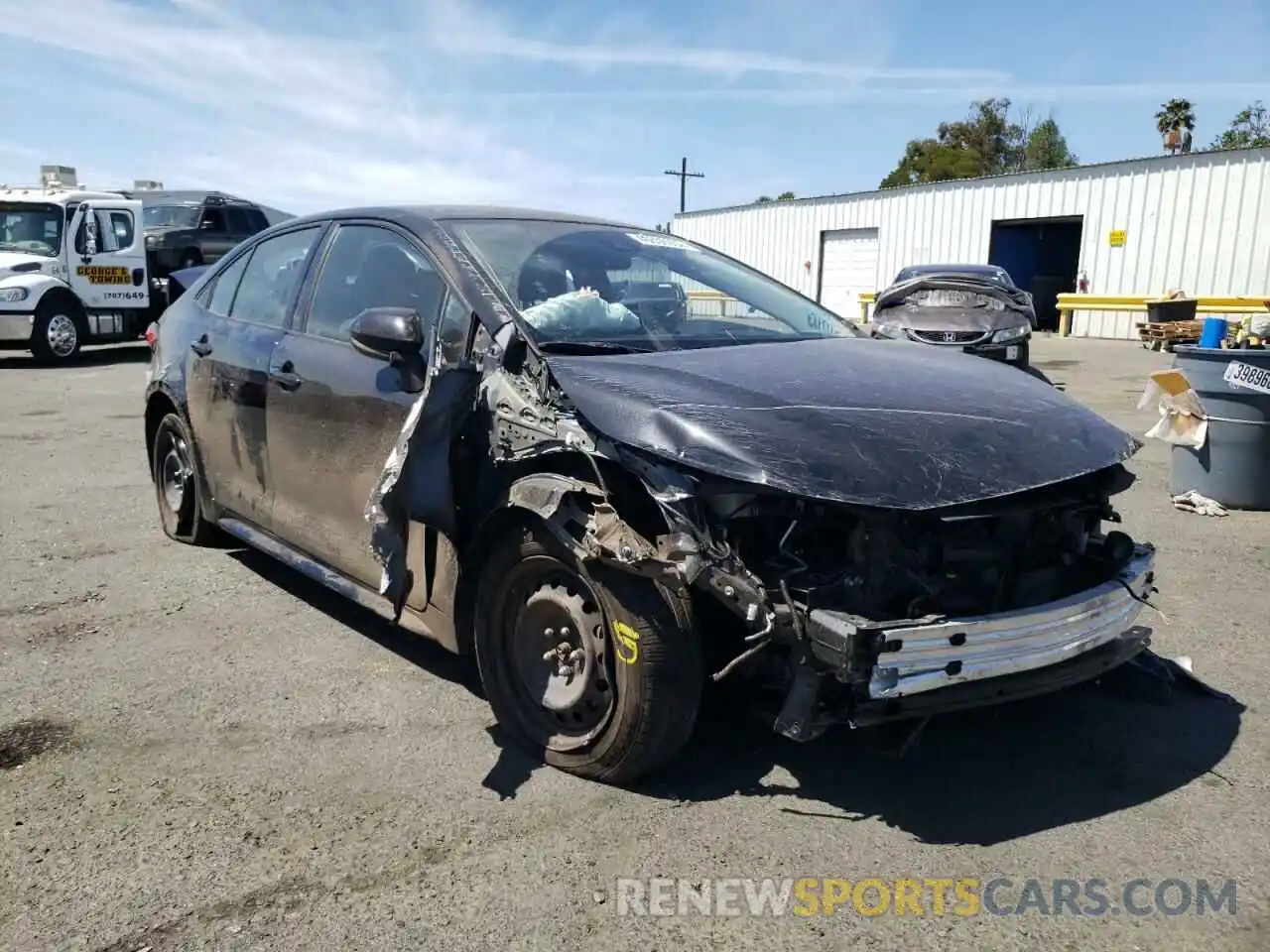 1 Photograph of a damaged car JTDEPRAE0LJ029089 TOYOTA COROLLA 2020