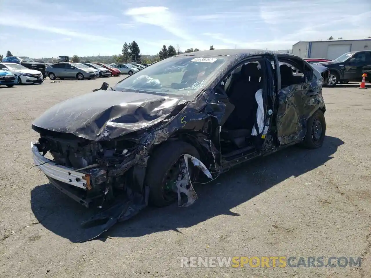 2 Photograph of a damaged car JTDEPRAE0LJ029089 TOYOTA COROLLA 2020