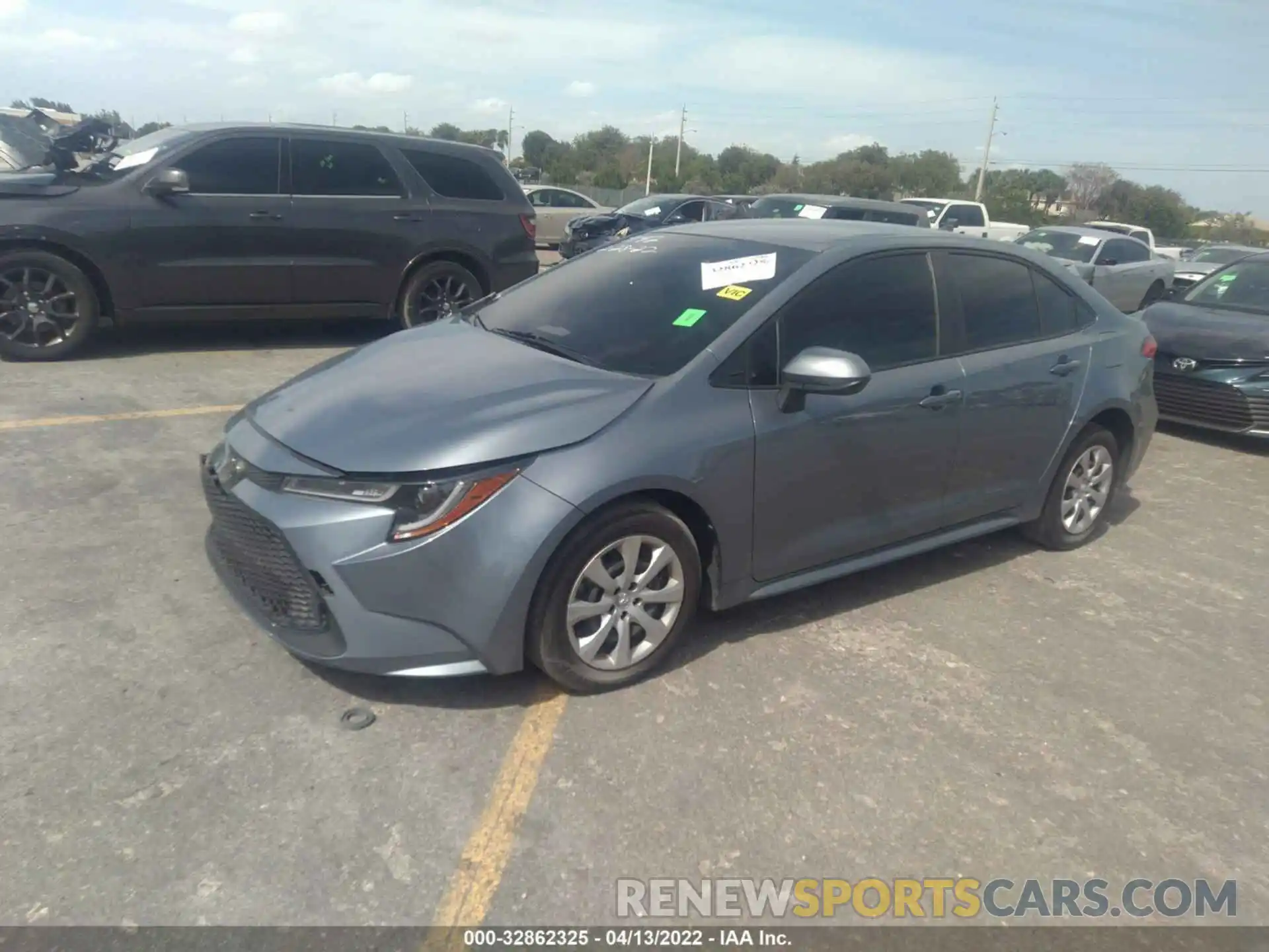 2 Photograph of a damaged car JTDEPRAE0LJ029142 TOYOTA COROLLA 2020