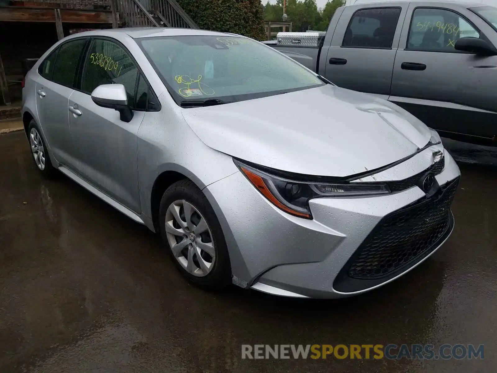 1 Photograph of a damaged car JTDEPRAE0LJ029190 TOYOTA COROLLA 2020