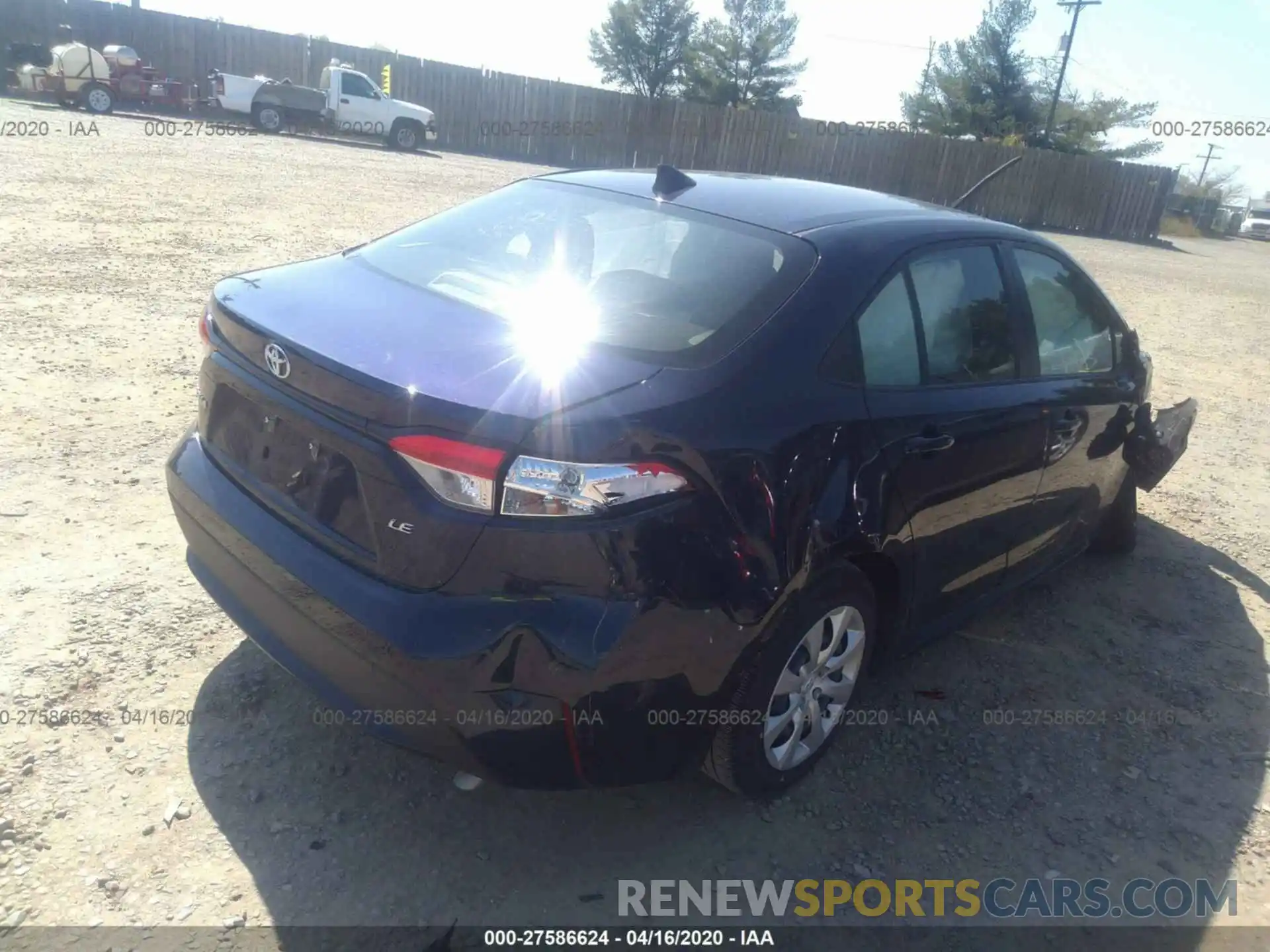 4 Photograph of a damaged car JTDEPRAE0LJ029304 TOYOTA COROLLA 2020