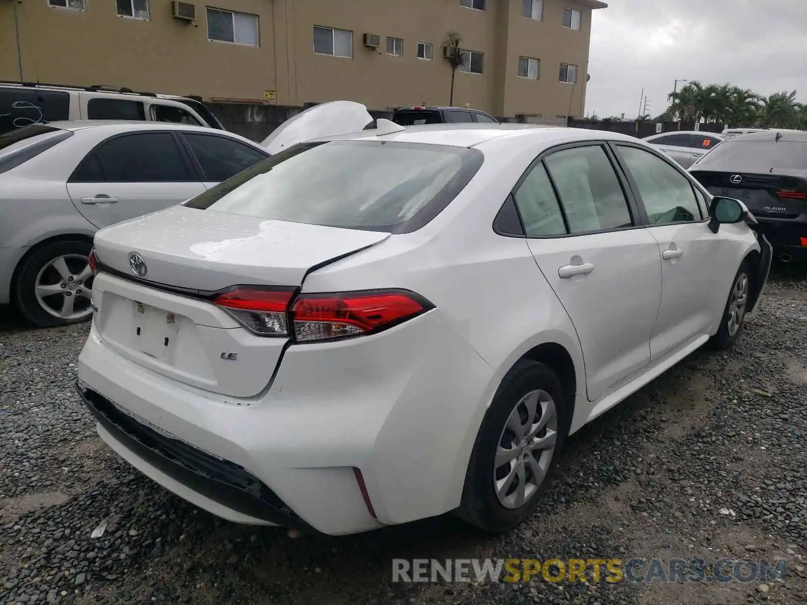 4 Photograph of a damaged car JTDEPRAE0LJ029383 TOYOTA COROLLA 2020